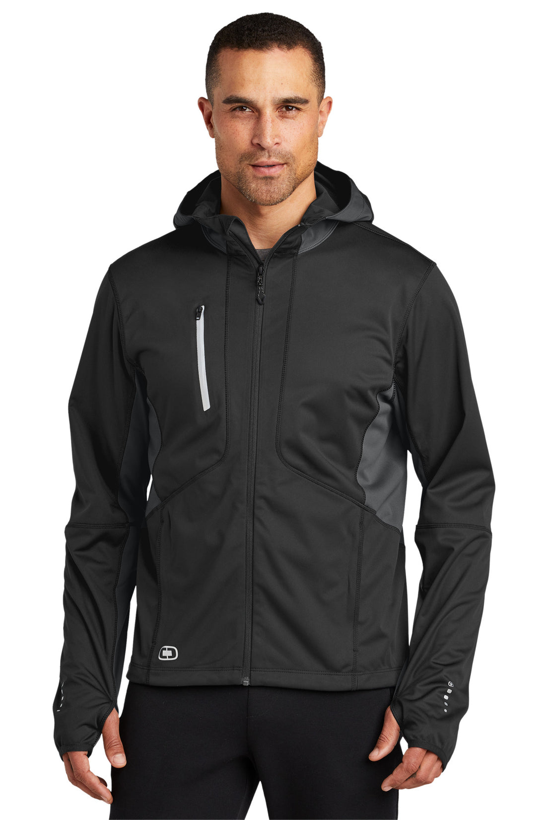 OGIO® Pivot Soft Shell. OE721 - Blacktop/ Gear Grey - 2XL