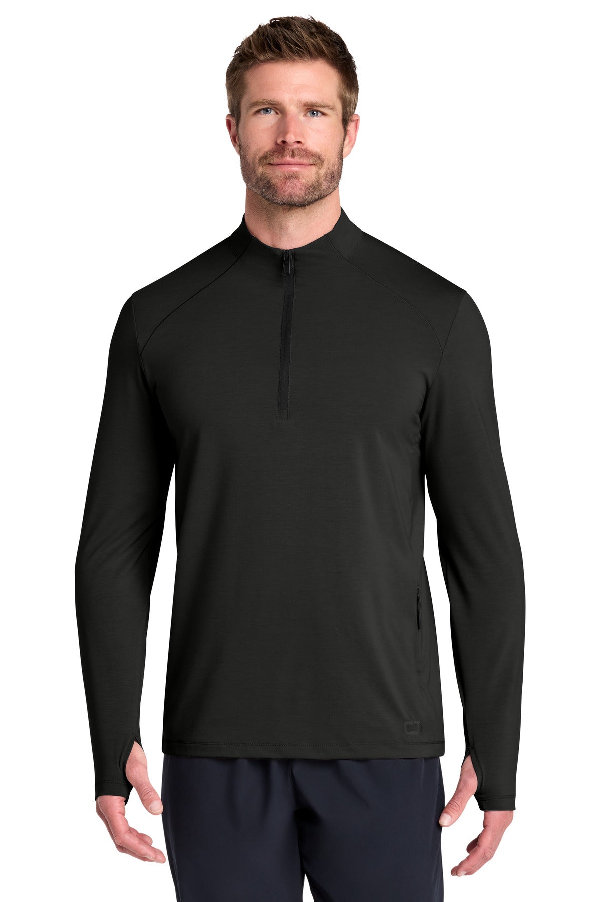 OGIO® Motion 1/4-Zip OG153 - Blacktop - 2XL