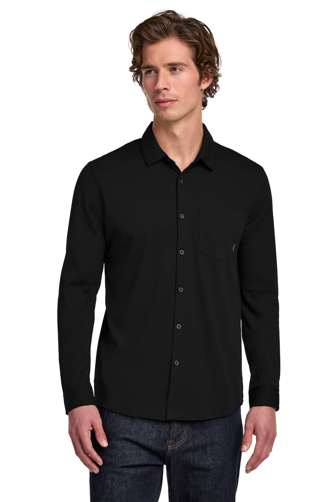 OGIO® Extend Long Sleeve Button-Up OG161 - Blacktop - 2XL
