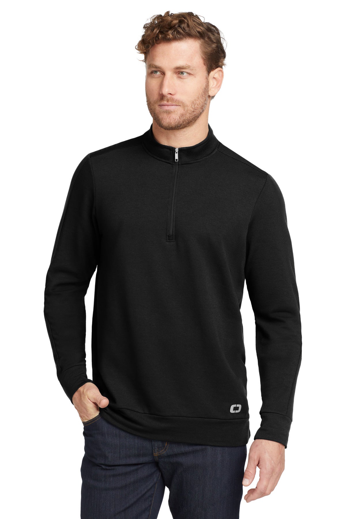 OGIO ® Luuma 1/2-Zip Fleece. OG813 - Blacktop - 2XL