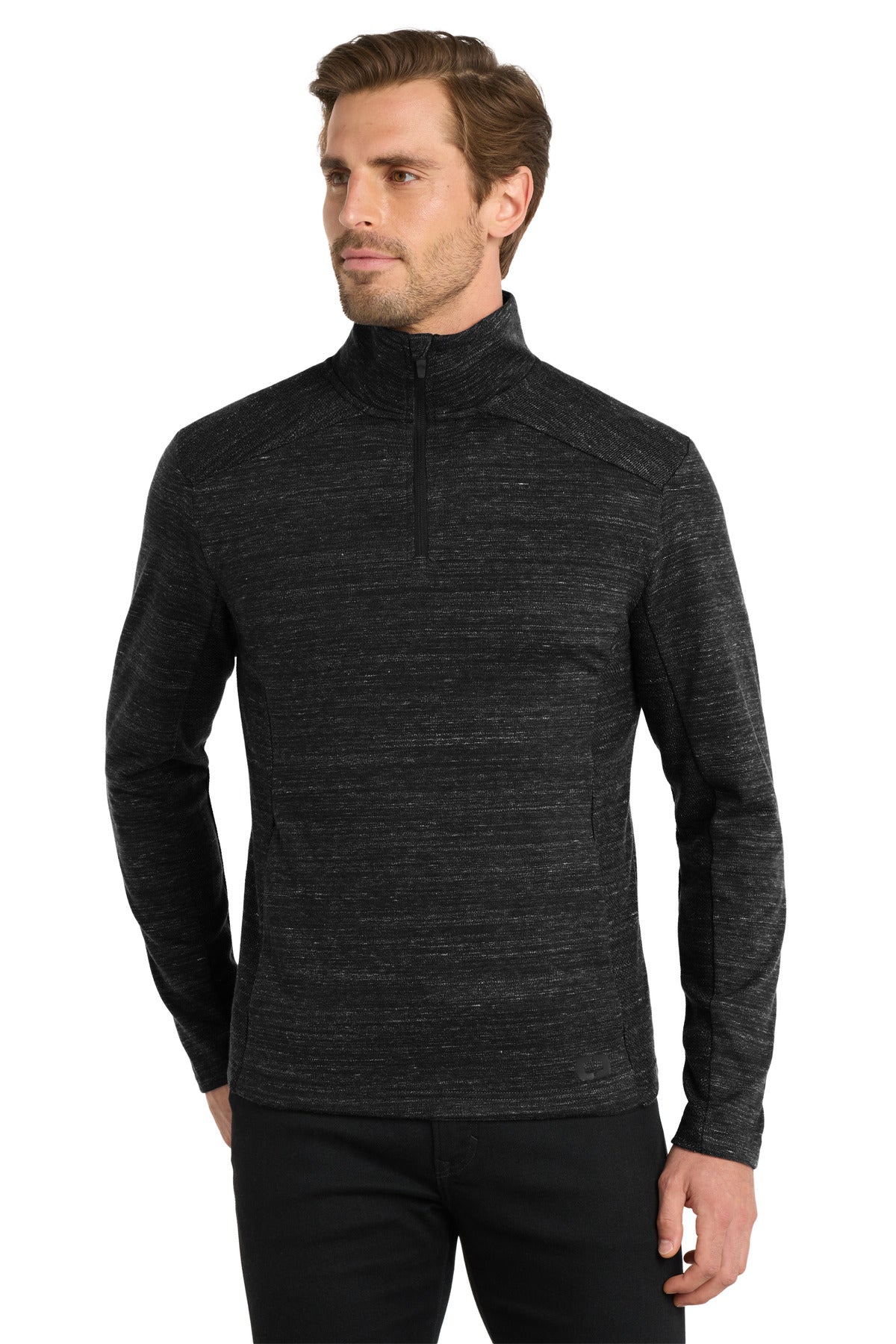 OGIO® Flux 1/4-Zip OG823 - Blacktop Heather - 2XL