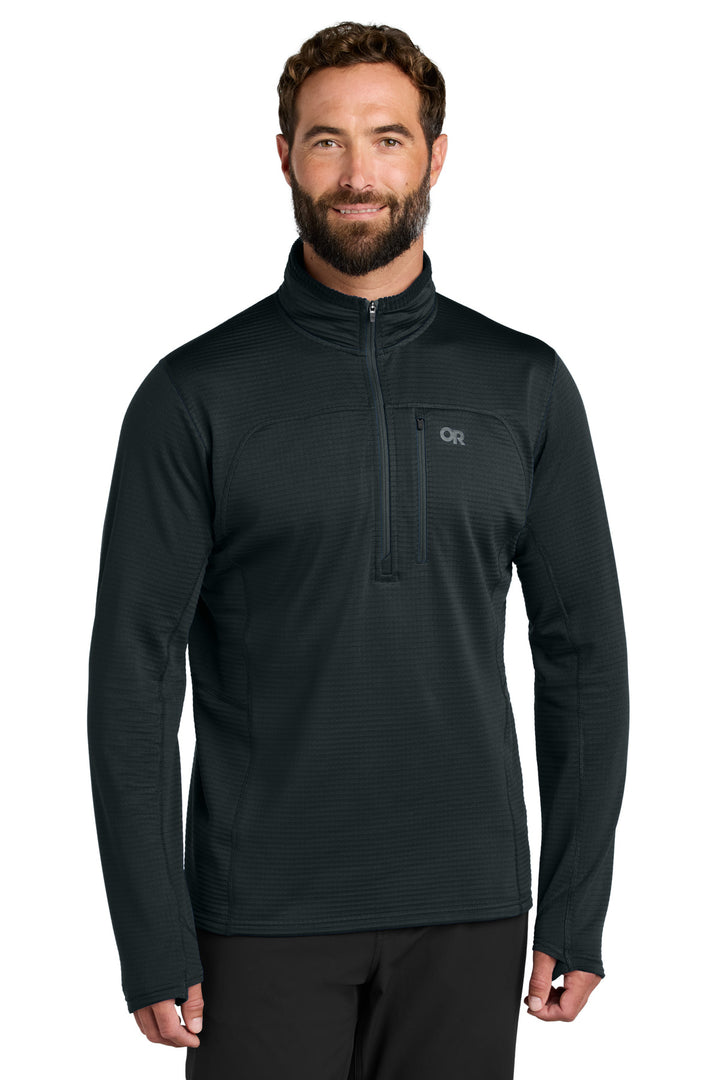 LIMITED EDITION Outdoor Research® Tech Grid 1/4-Zip Fleece OR322267 - Black - L