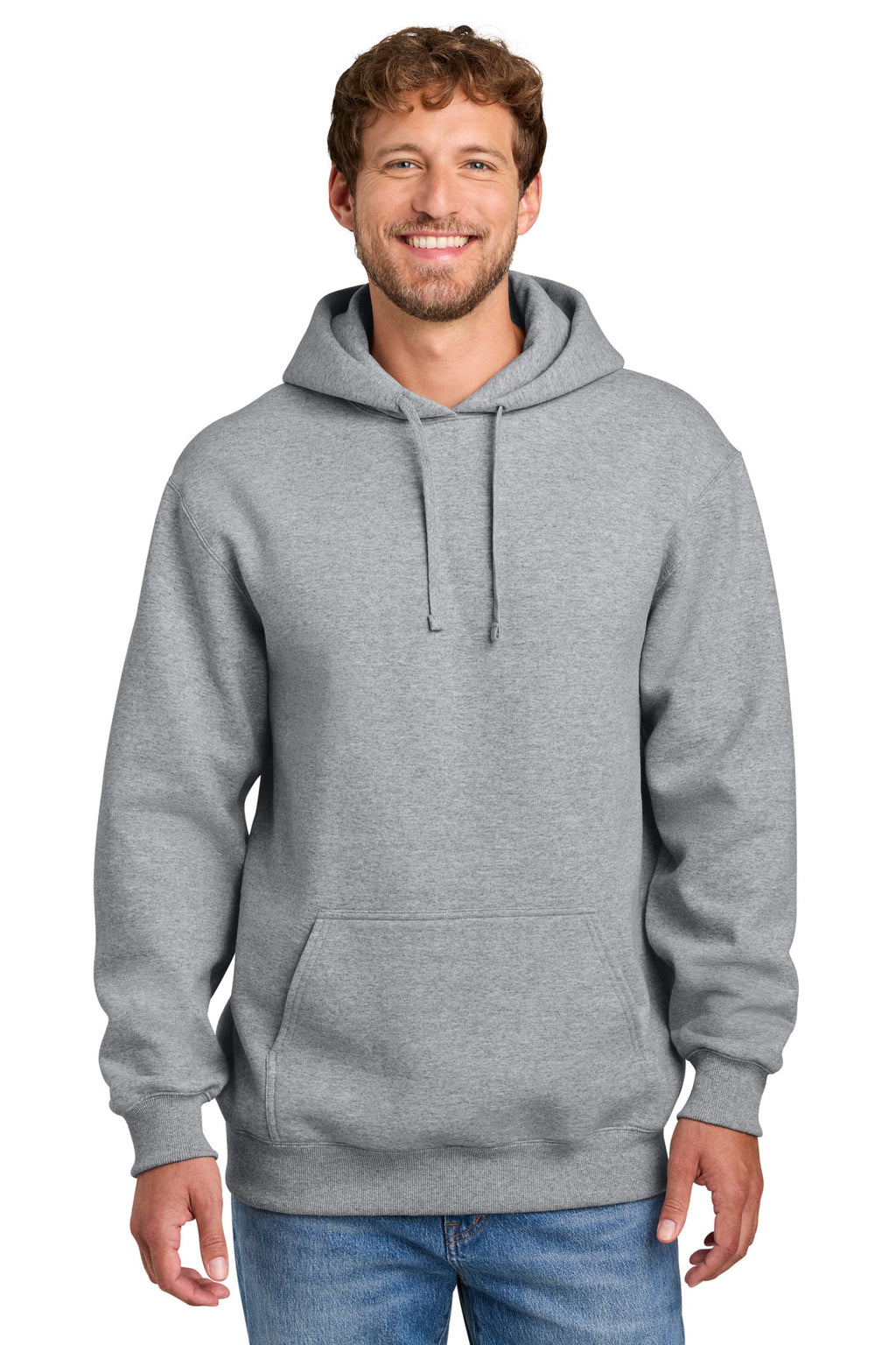 Port & Co® Foundation Fleece Pullover Hooded Sweatshirt PC107H - Athletic Heather - 2XL