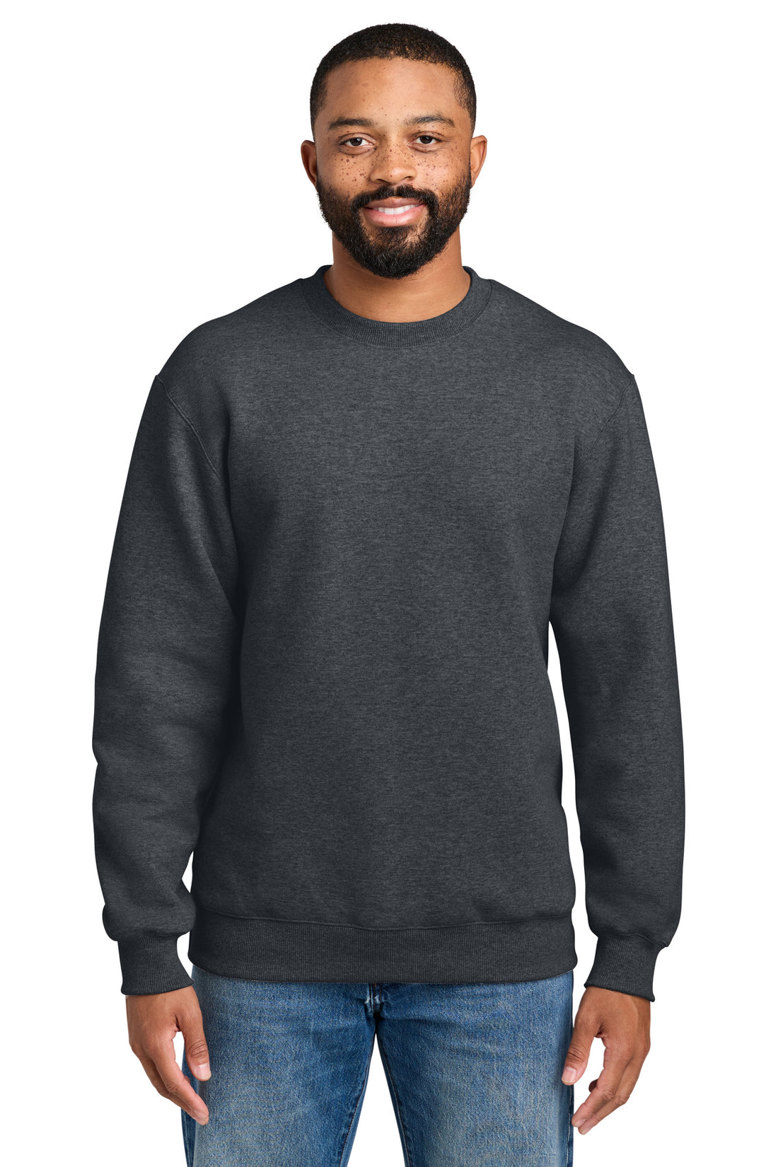 Port & Co® Foundation Fleece Pullover Crewneck Sweatshirt PC107