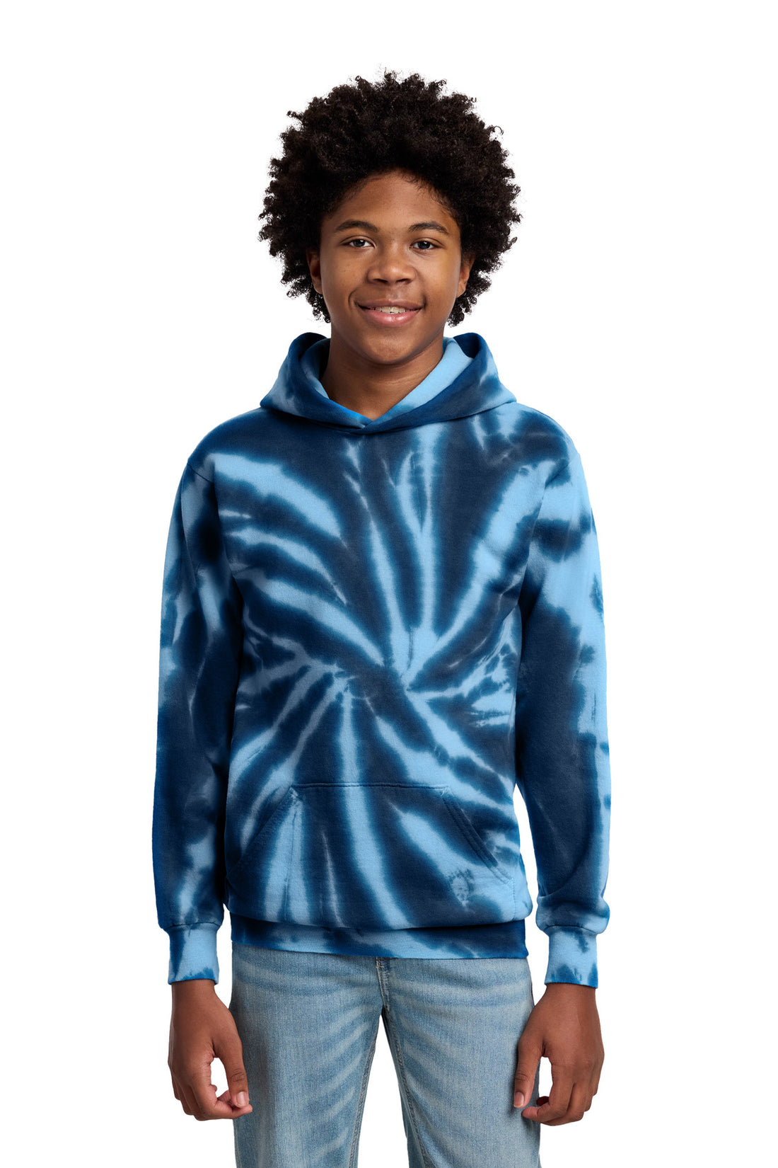 Port & Co® Youth Tie-Dye Pullover Hooded Sweatshirt. PC146Y