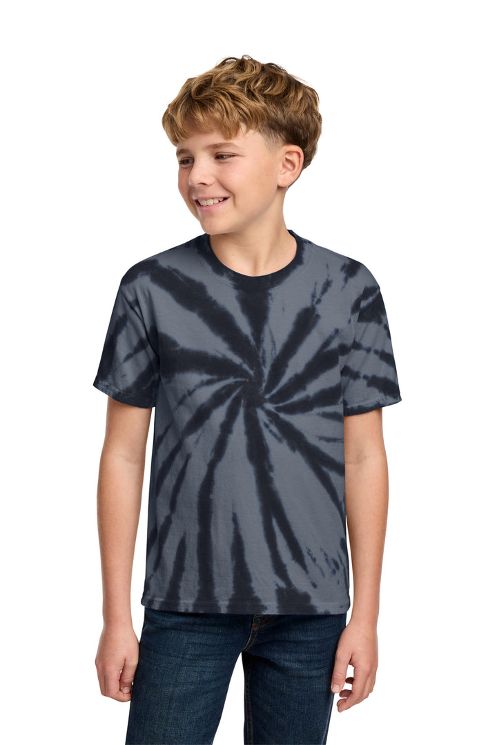 Port & Co® Youth Tie-Dye Tee. PC147Y - Black - XS