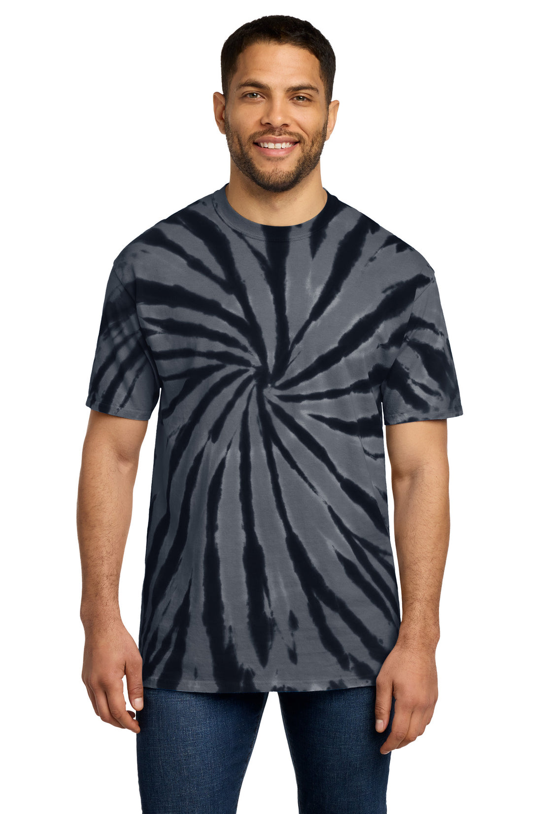 Port & Co® Tie-Dye Tee. PC147 - Black - 2XL