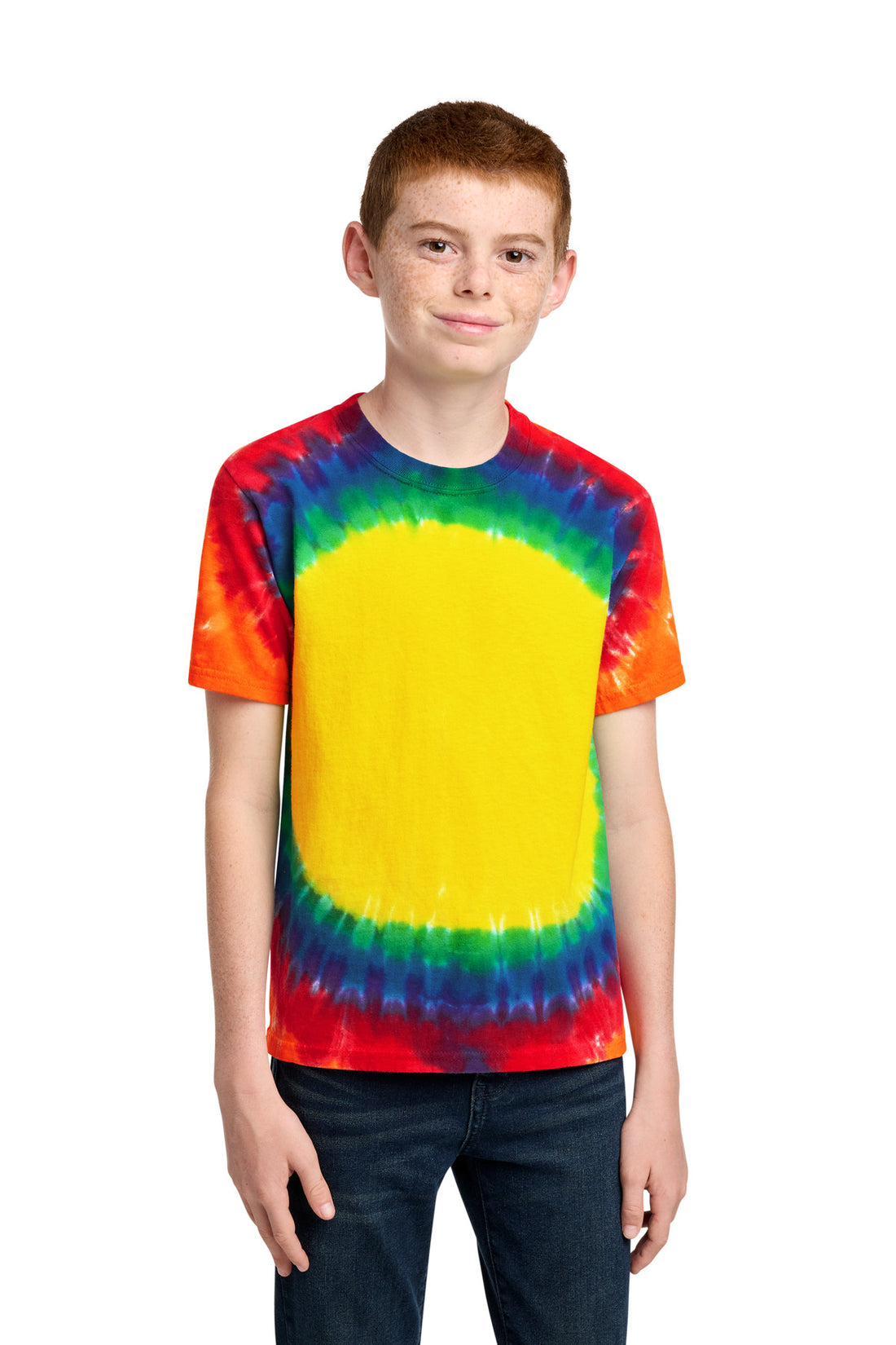 Port & Co® Youth Window Tie-Dye Tee. PC149Y - Rainbow - XS