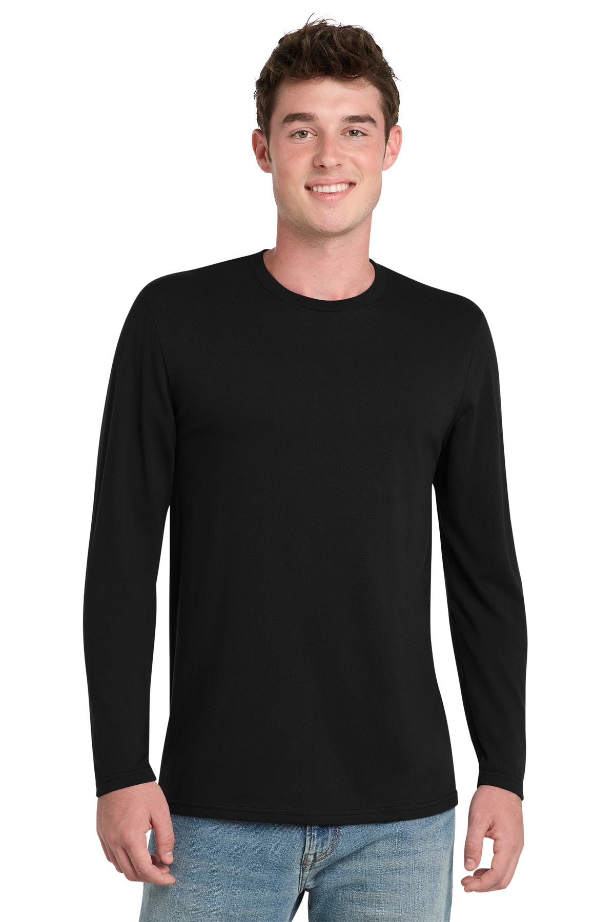 Port & Co® Tri-Blend Long Sleeve Tee. PC330LS - Black - 2XL