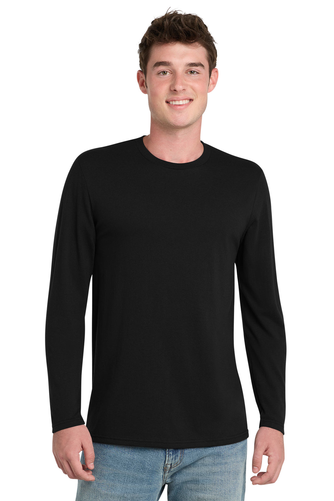 Port & Co® Tri-Blend Long Sleeve Tee. PC330LS - Black - 2XL