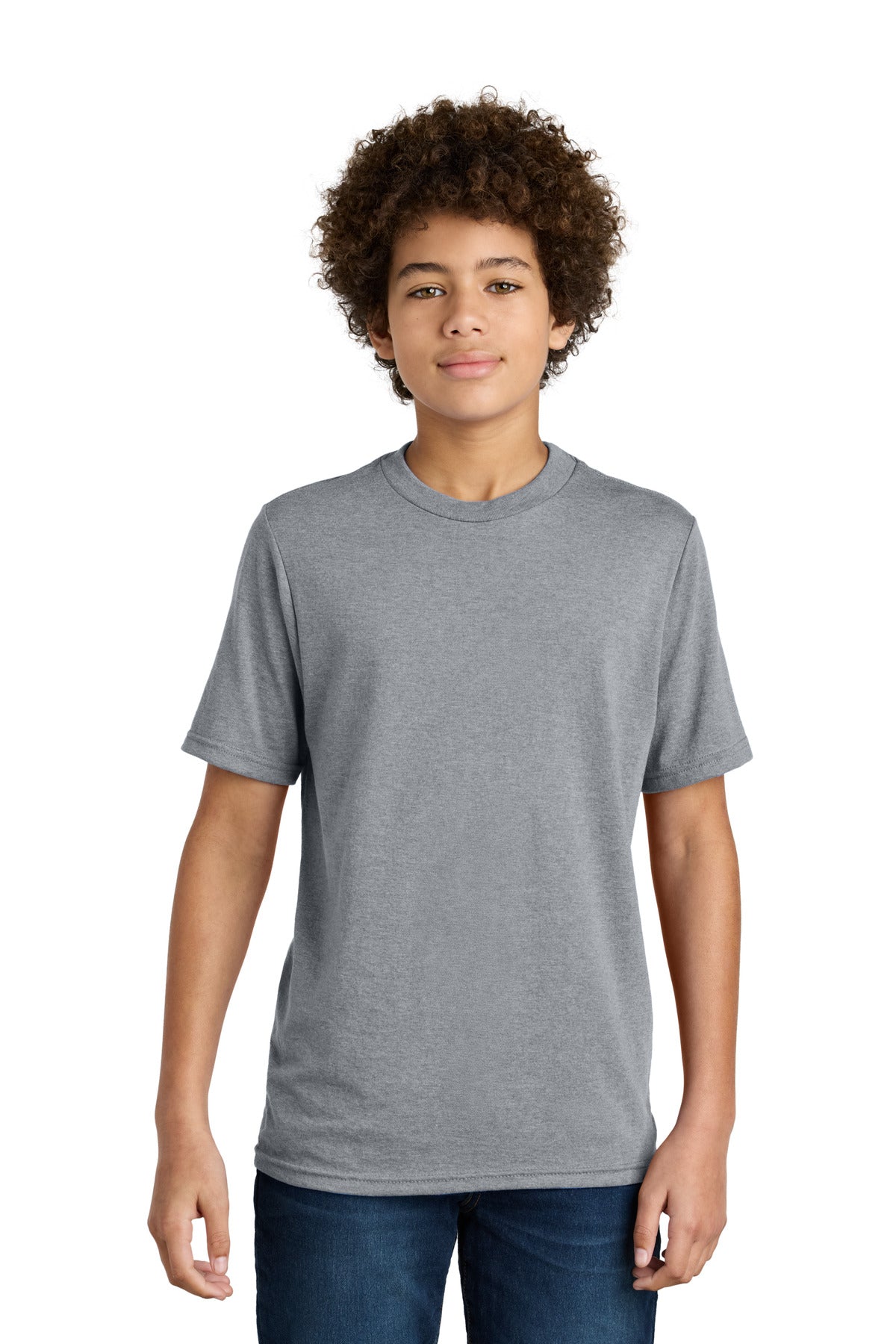 Port & Co® Youth CVC Tee PC340Y - Athletic Heather - L