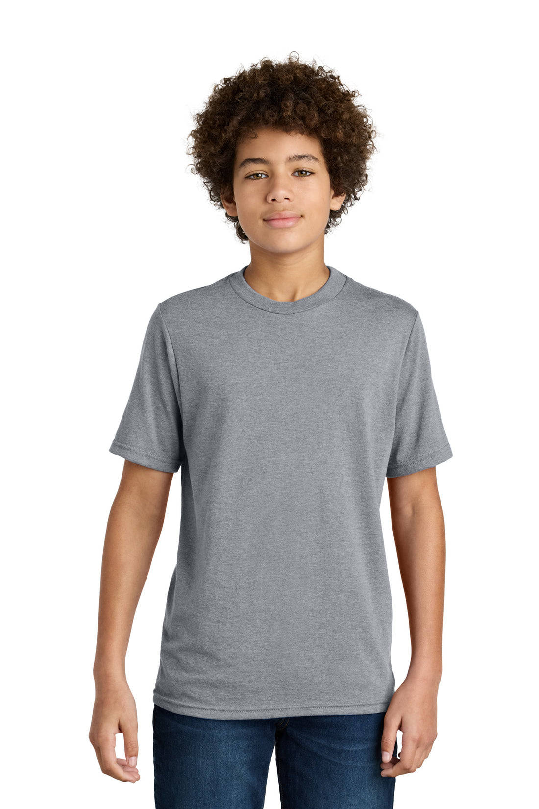 Port & Co® Youth CVC Tee PC340Y - Athletic Heather - L
