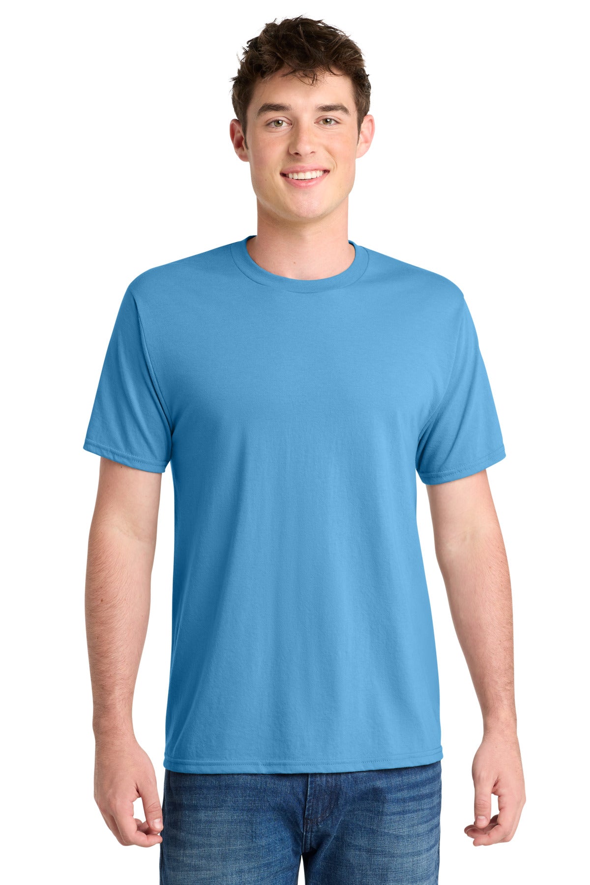 Port & Co® Performance Blend Tee. PC381 - Aquatic Blue - 2XL