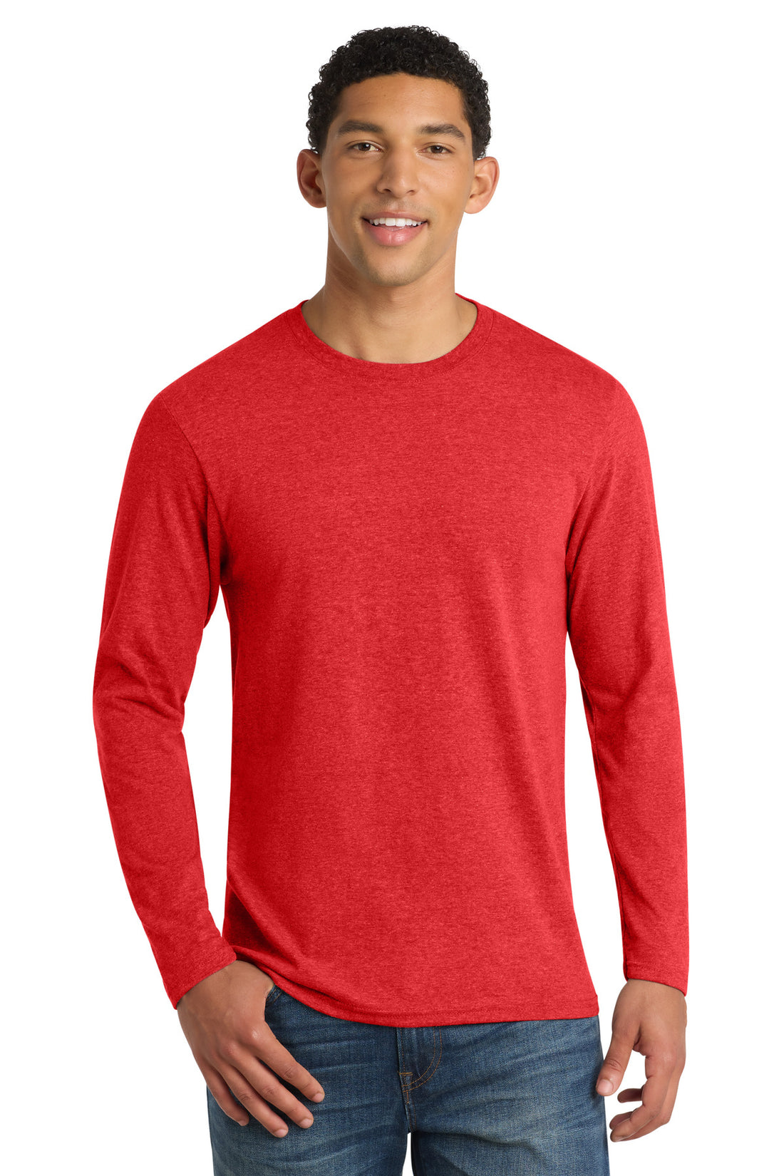 Port & Co® Long Sleeve Fan Favorite  Blend Tee. PC455LS