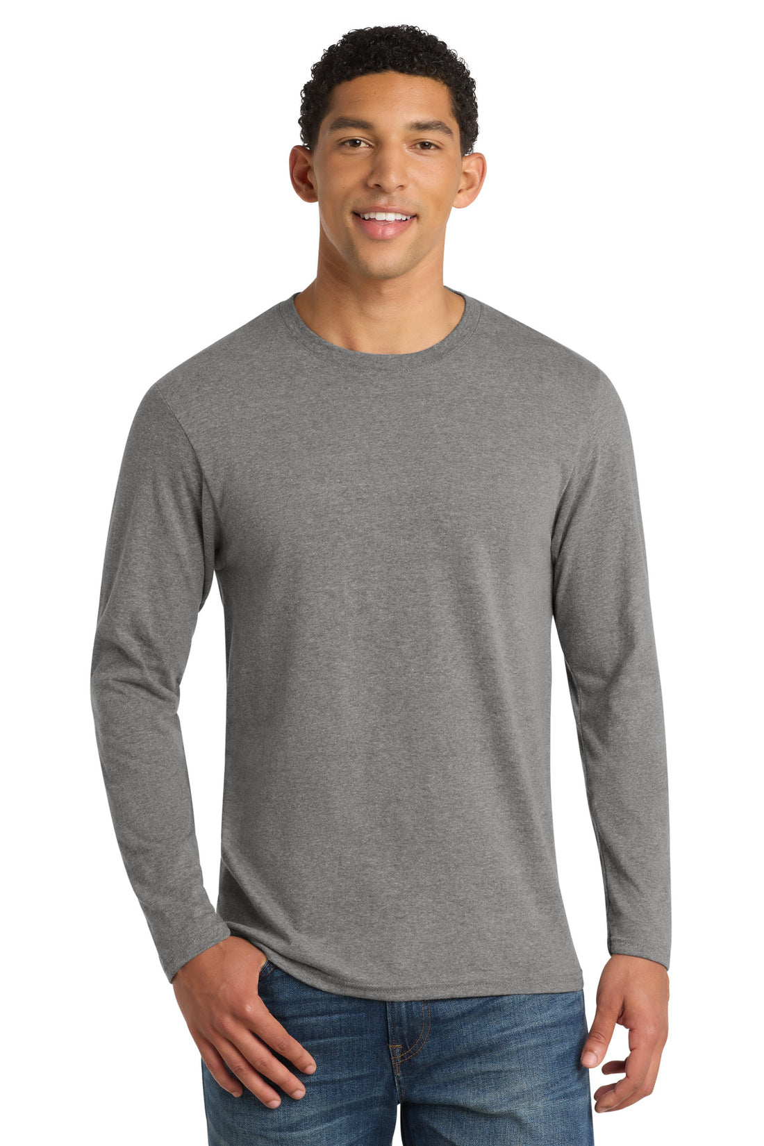 Port & Co® Long Sleeve Fan Favorite  Blend Tee. PC455LS