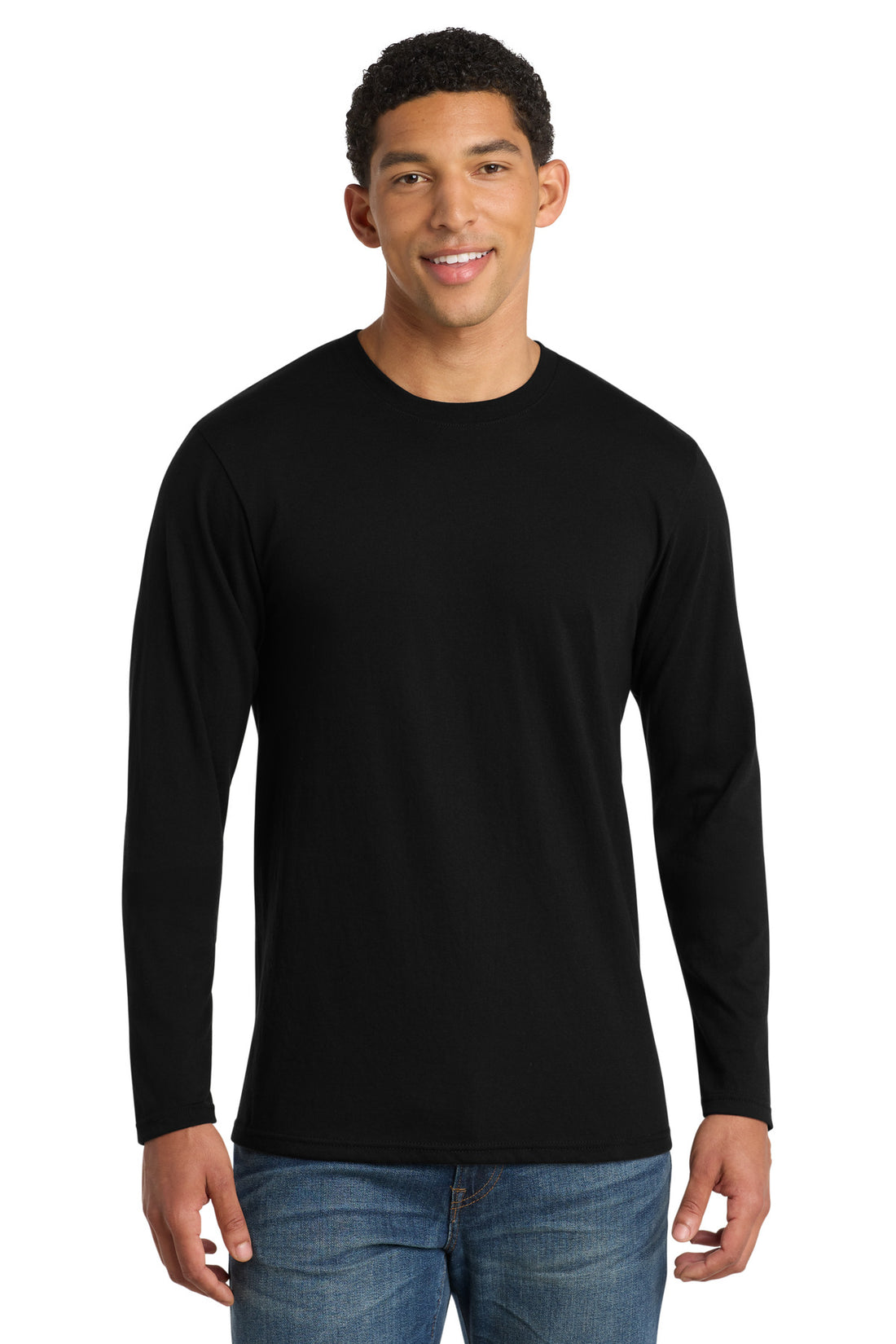 Port & Co® Long Sleeve Fan Favorite  Blend Tee. PC455LS