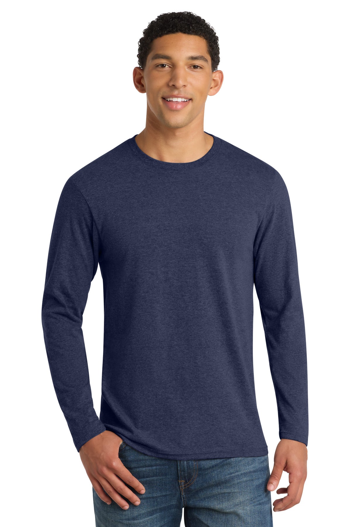 Port & Co® Long Sleeve Fan Favorite  Blend Tee. PC455LS