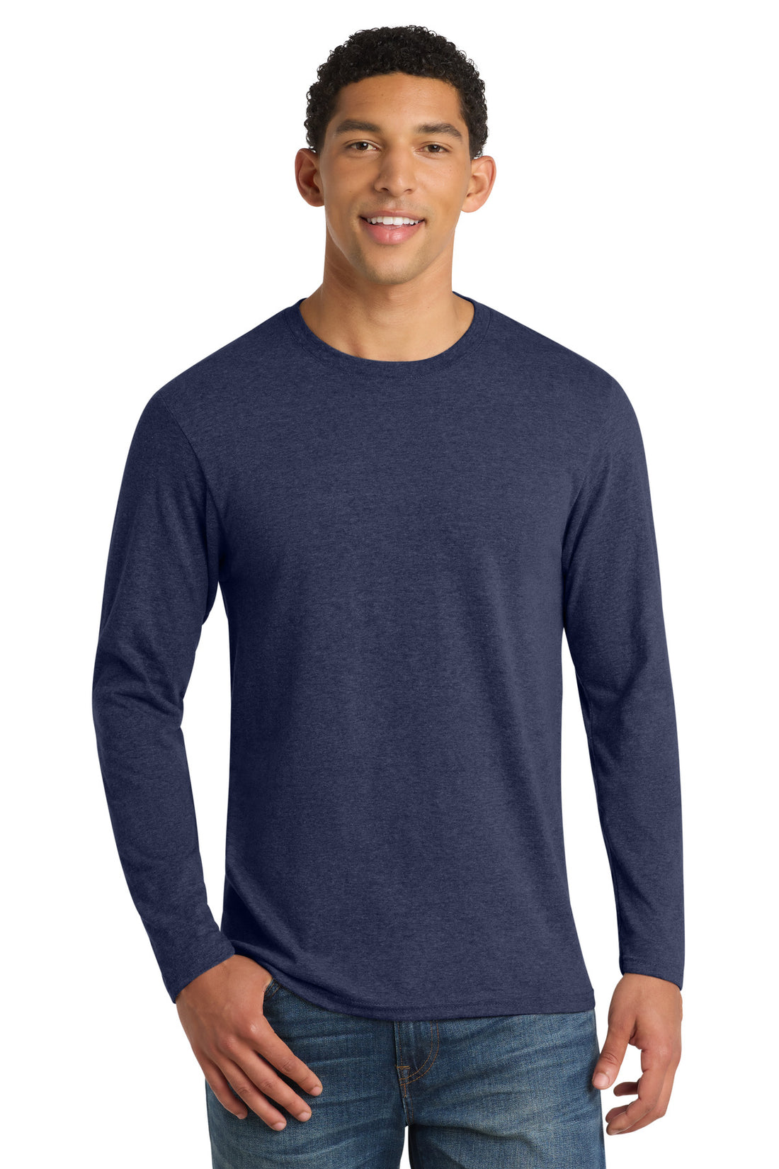 Port & Co® Long Sleeve Fan Favorite  Blend Tee. PC455LS