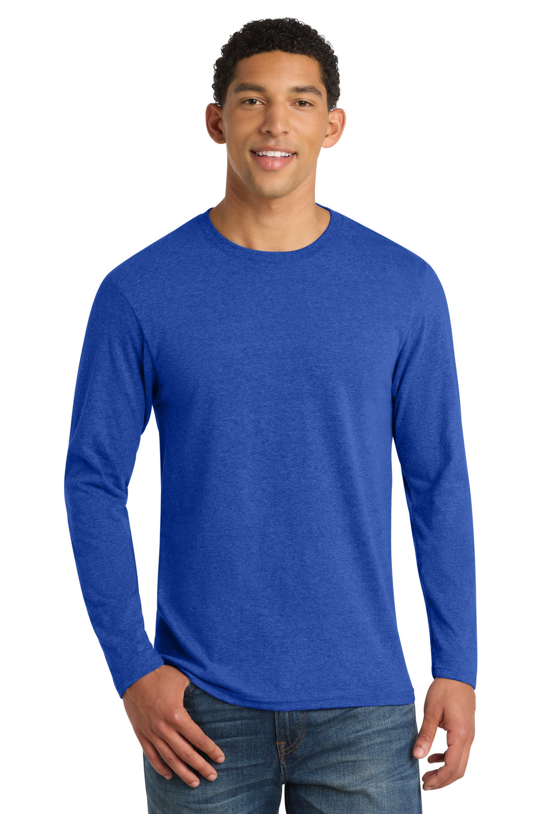 Port & Co® Long Sleeve Fan Favorite  Blend Tee. PC455LS