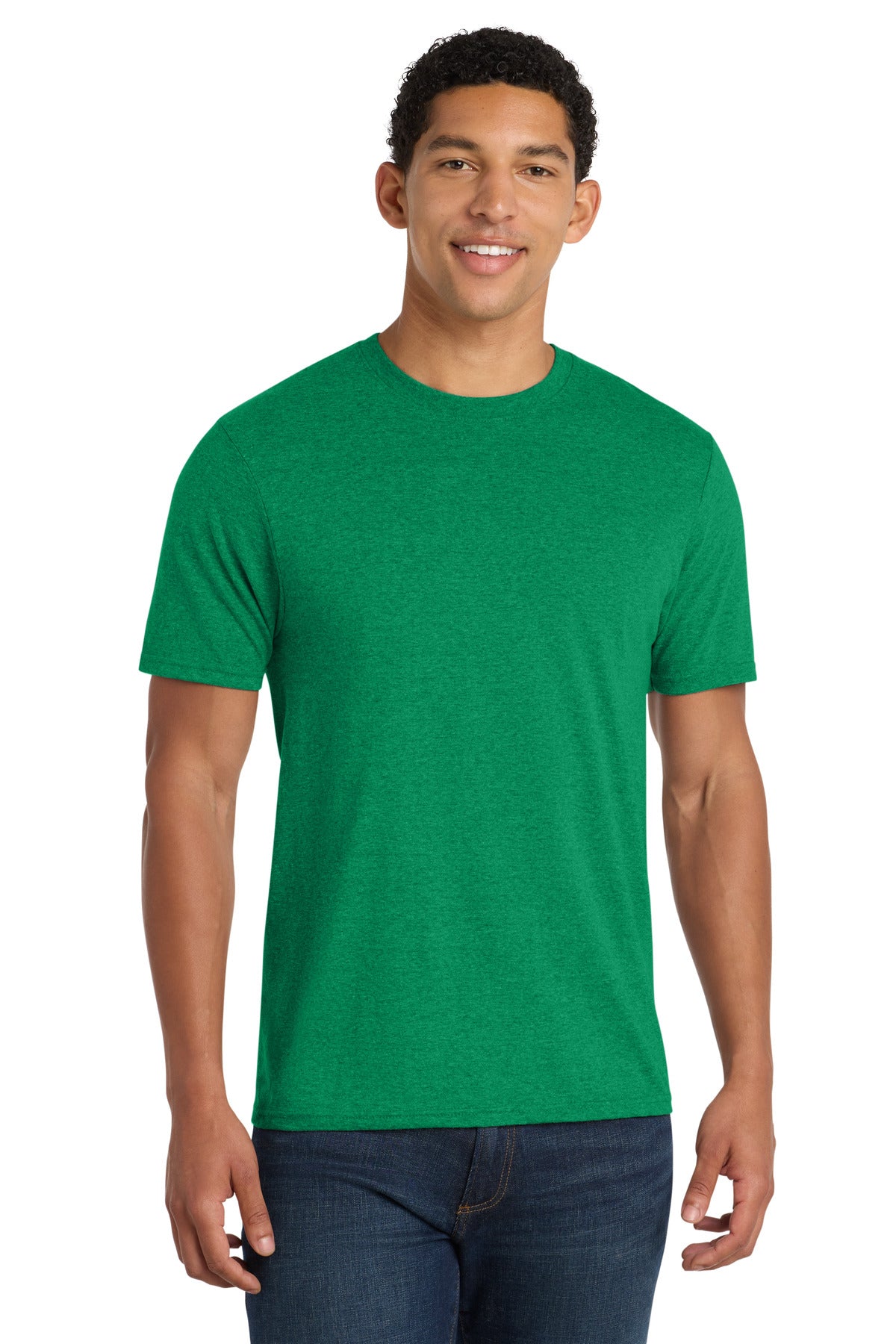 Port & Co® Fan Favorite Blend Tee. PC455 - Athletic Kelly Green Heather - 2XL