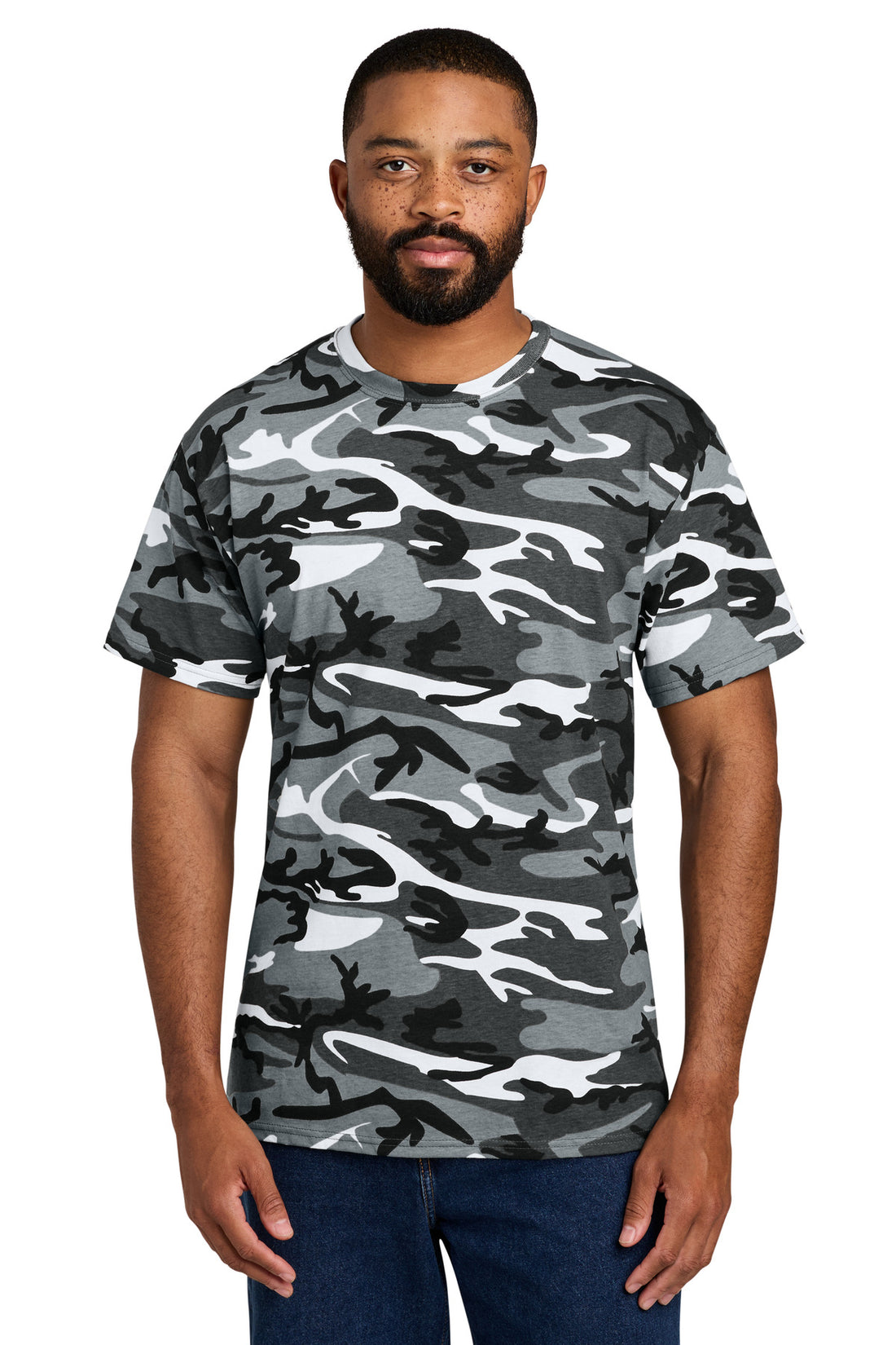 Port & Co® Core Cotton Camo Tee.  PC54C