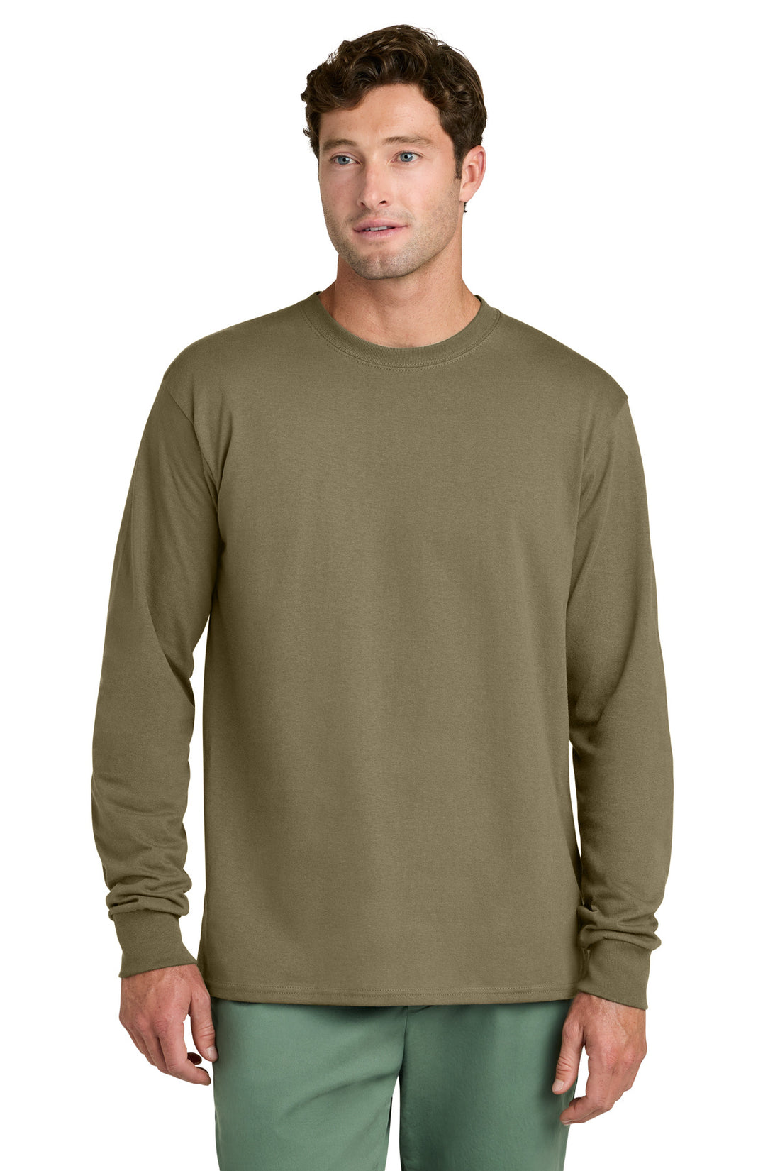 Port & Co® Long Sleeve Core Cotton Tee. PC54LS
