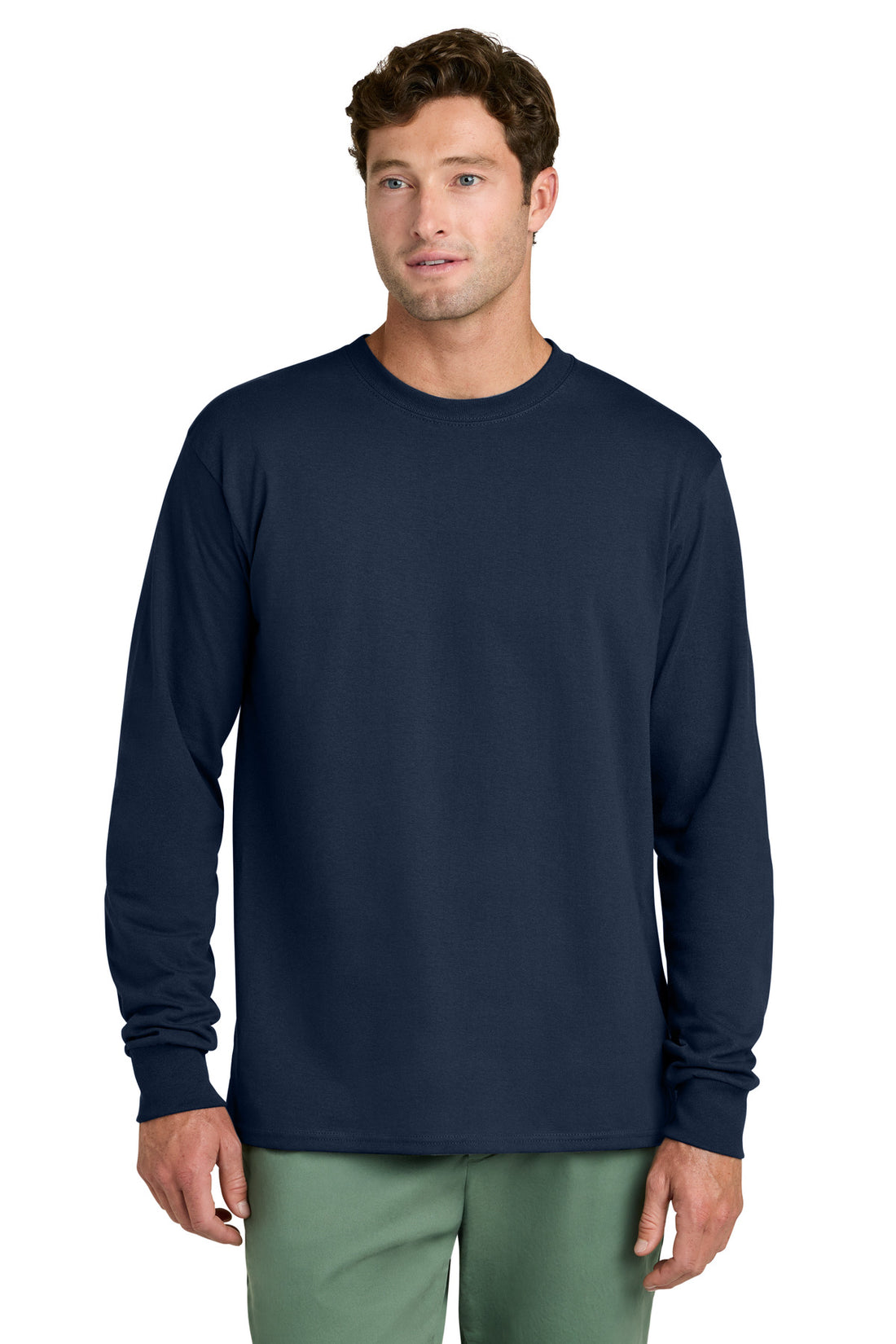 Port & Co® Long Sleeve Core Cotton Tee. PC54LS