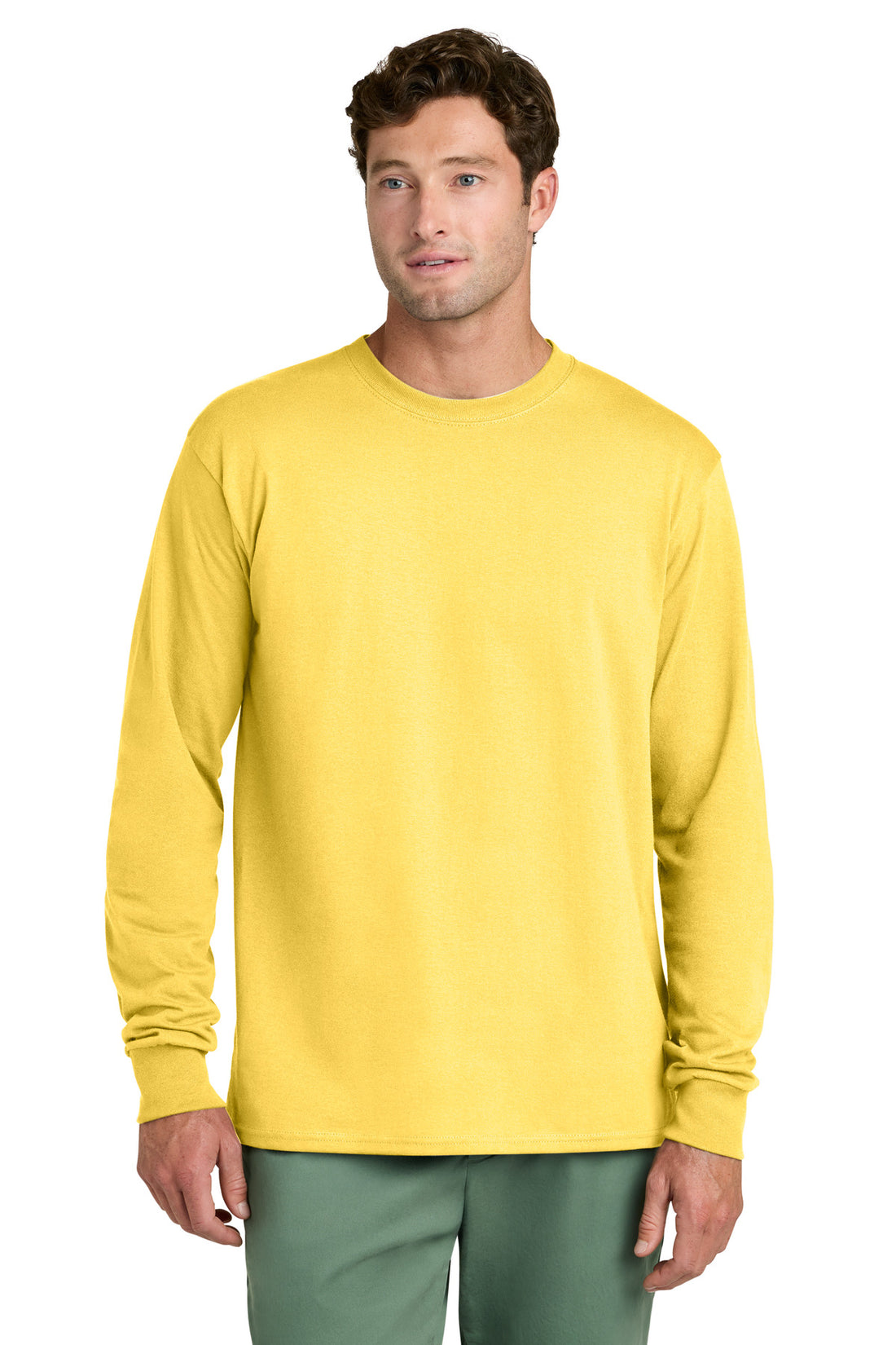 Port & Co® Long Sleeve Core Cotton Tee. PC54LS