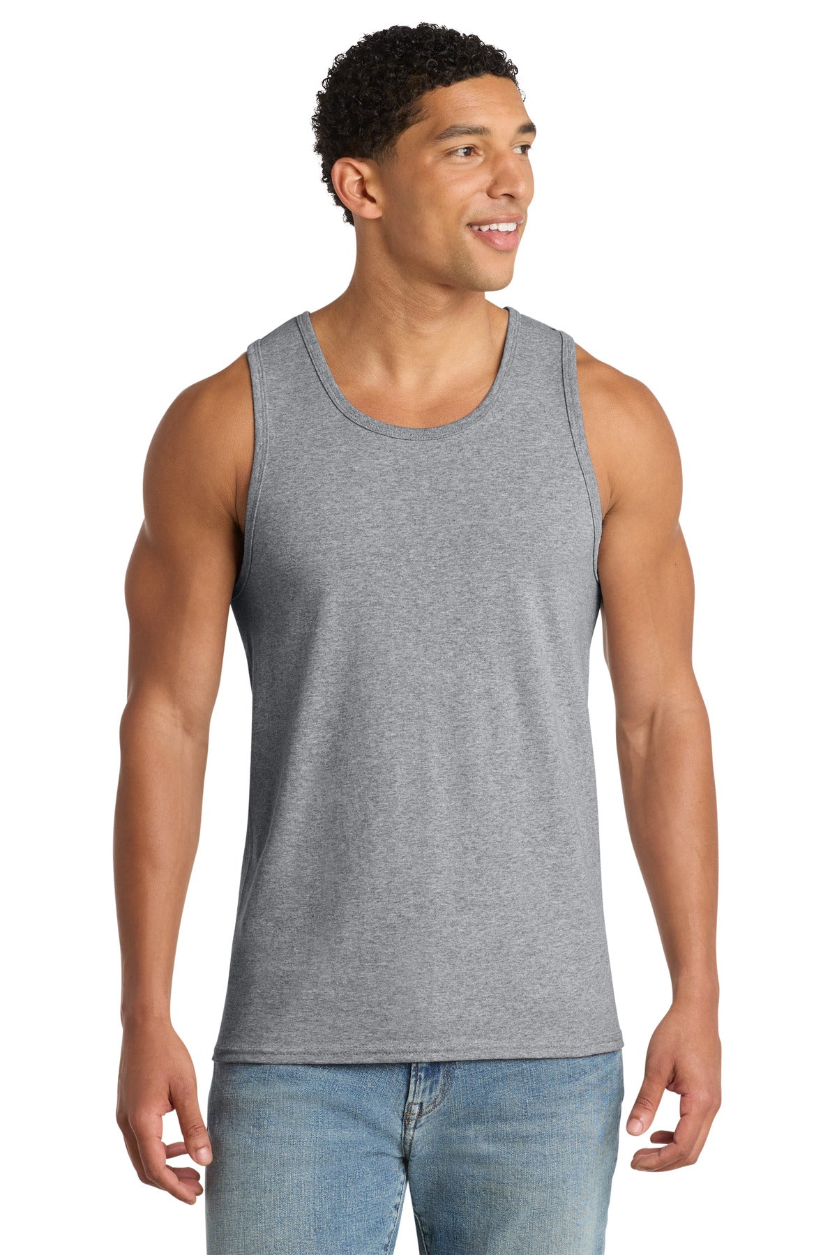Port & Co® Core Cotton Tank Top.  PC54TT - Athletic Heather - 2XL