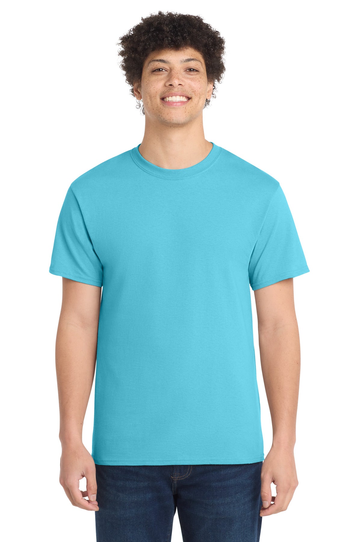 Port & Co® Core Cotton Tee. PC54 - Aquatic Blue - 2XL