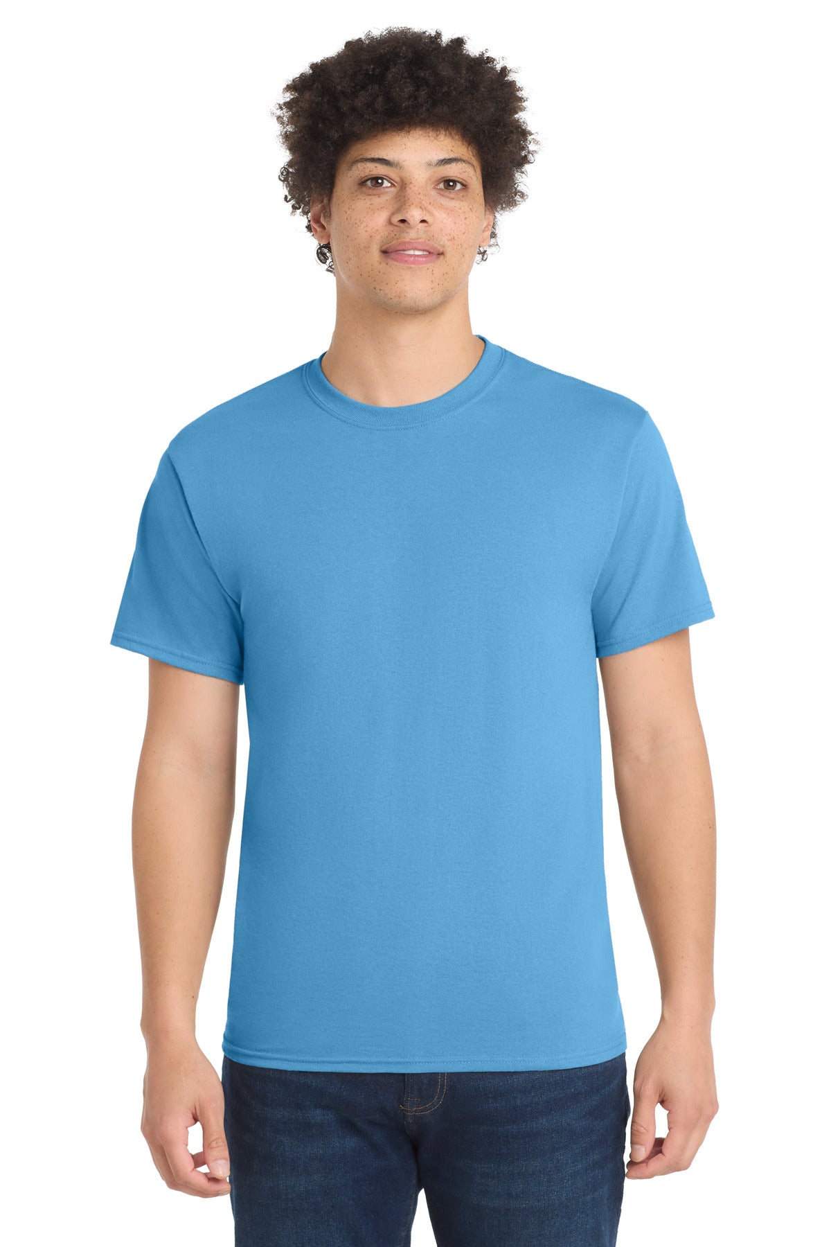 Port & Co® Tall Core Blend Tee. PC55T - Aquatic Blue - 2XLT