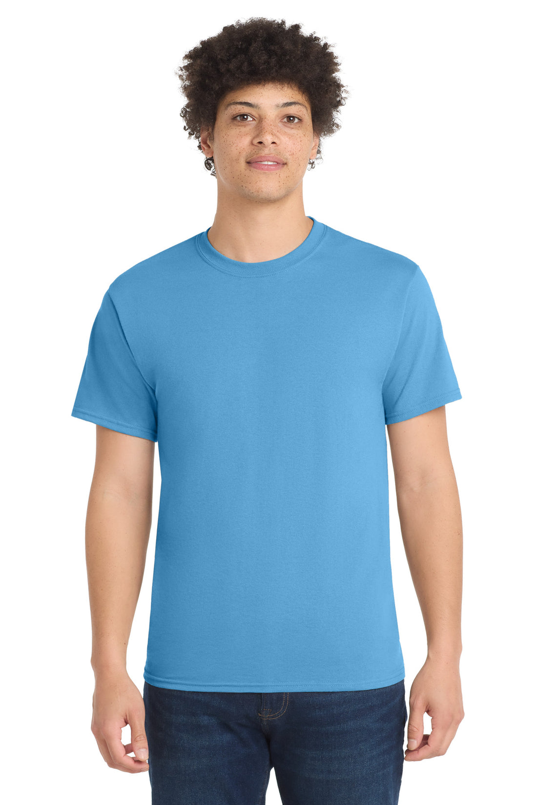 Port & Co® Core Blend Tee.  PC55 - Aquatic Blue - 2XL