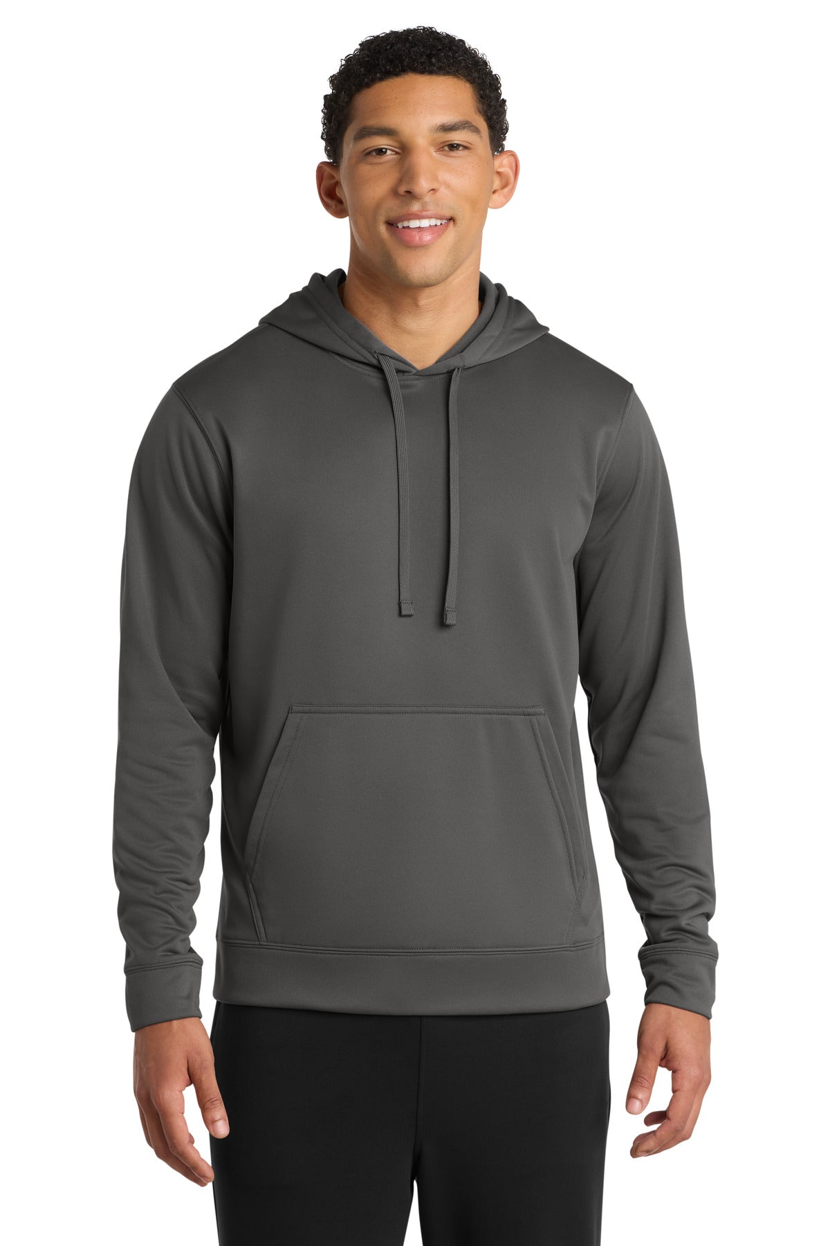 Port & Co® Performance Fleece Pullover Hooded Sweatshirt. PC590H - Charcoal - 2XL