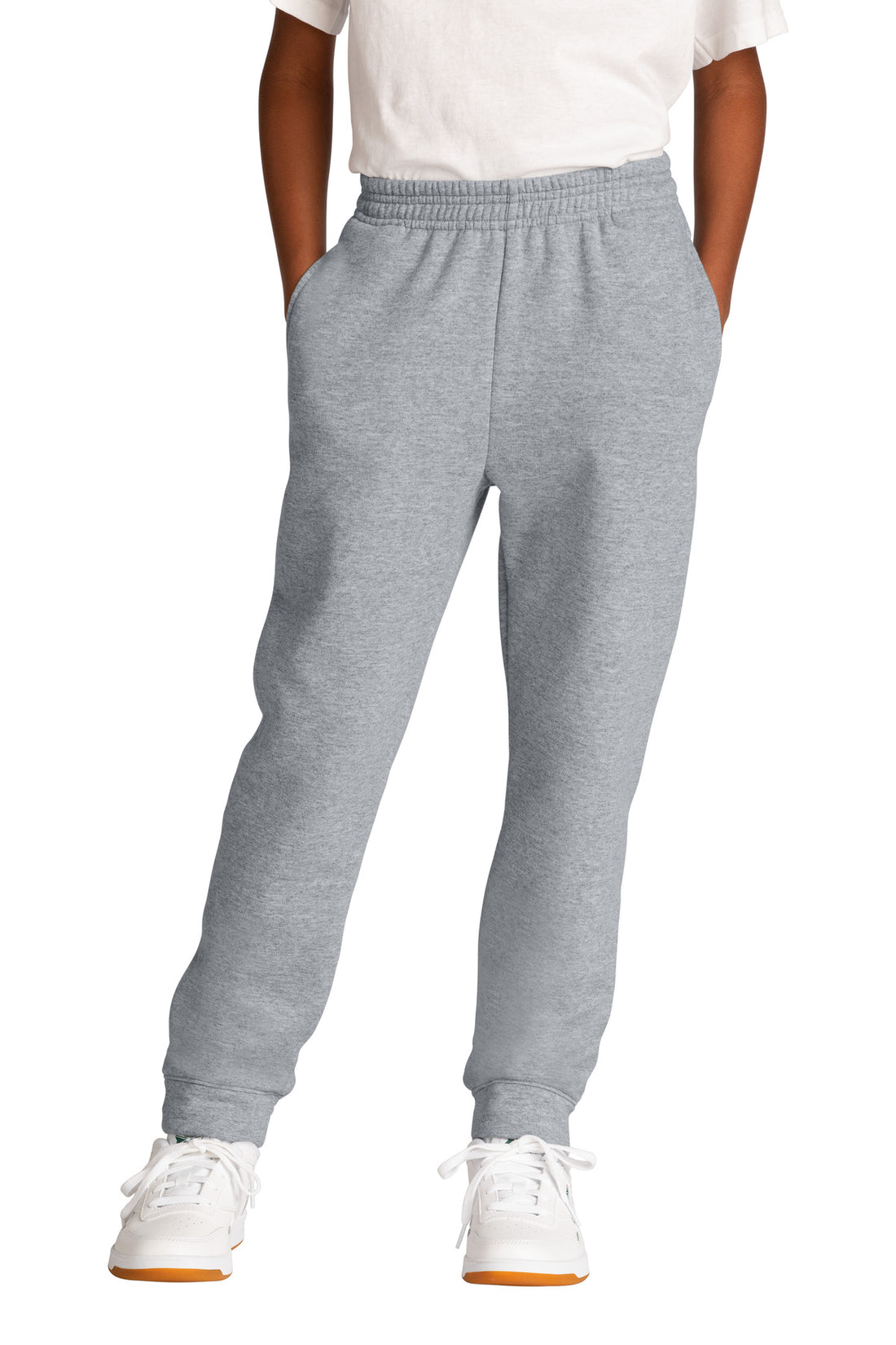 Port & Co® Youth Core Fleece Jogger. PC78YJ - Athletic Heather - L