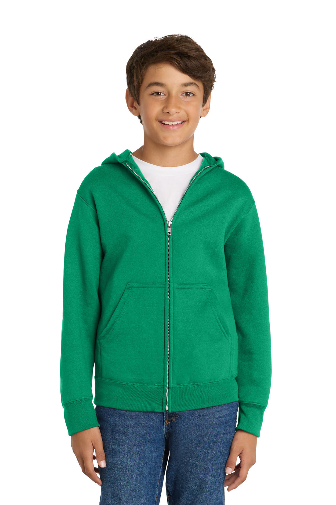 Port & Co® Youth Core Fleece Full-Zip Hooded Sweatshirt PC78YZH
