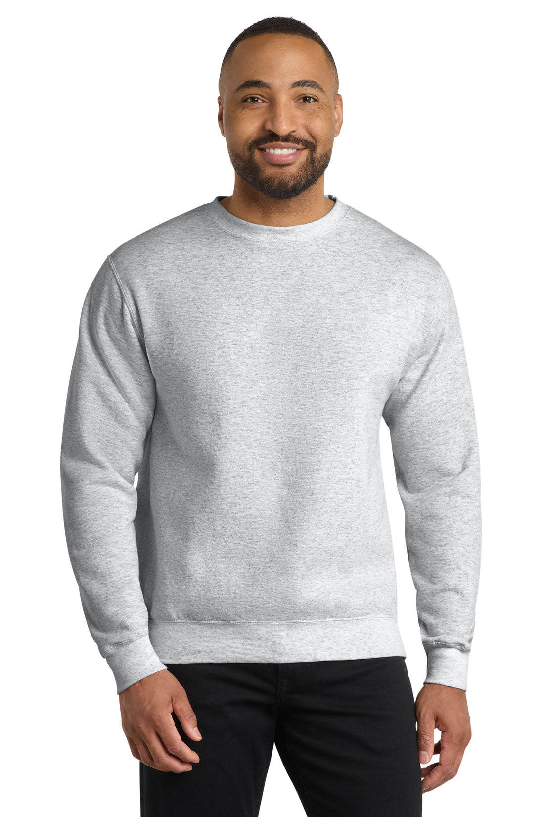 Port & Co® Core Fleece Crewneck Sweatshirt. PC78 - Ash - 2XL