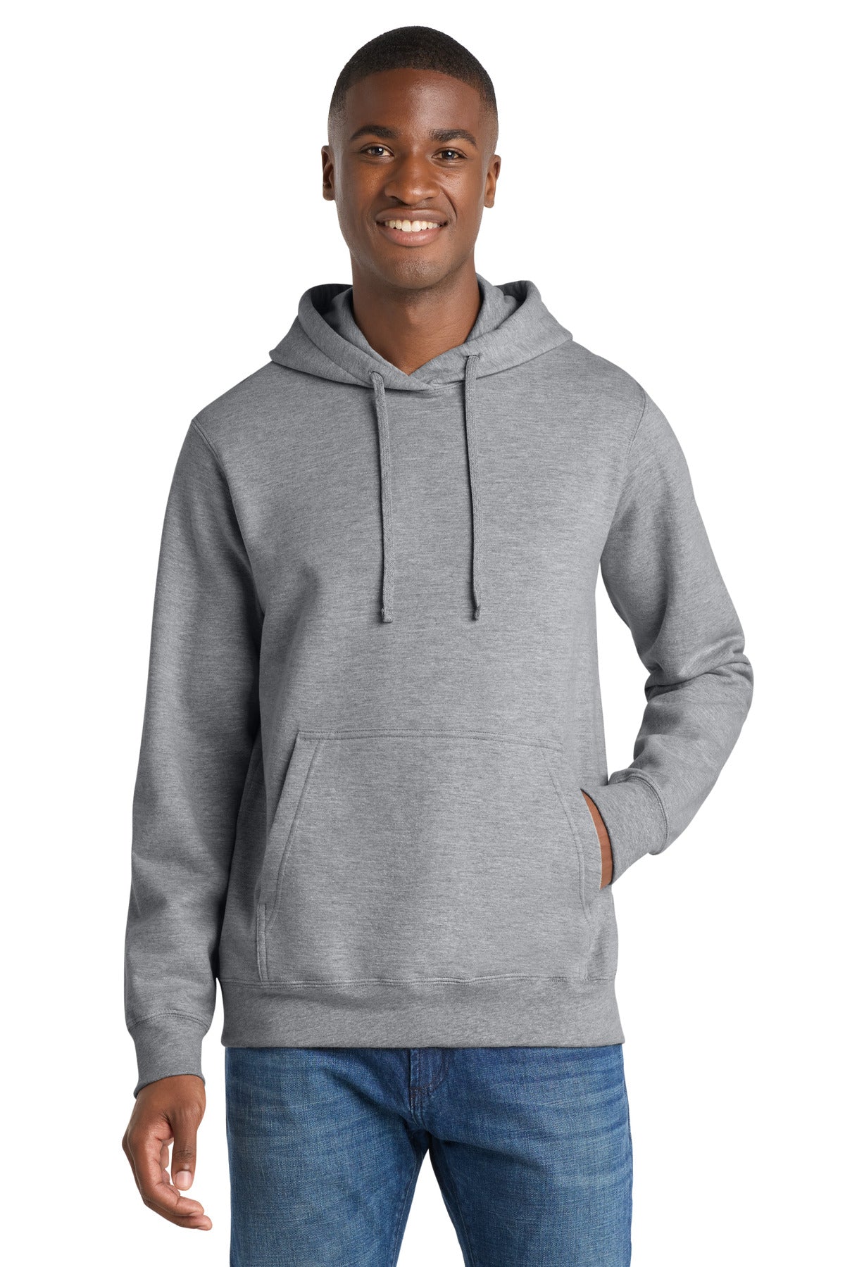Port & Co® Fan Favorite Fleece Pullover Hooded Sweatshirt. PC850H - Athletic Heather - 2XL