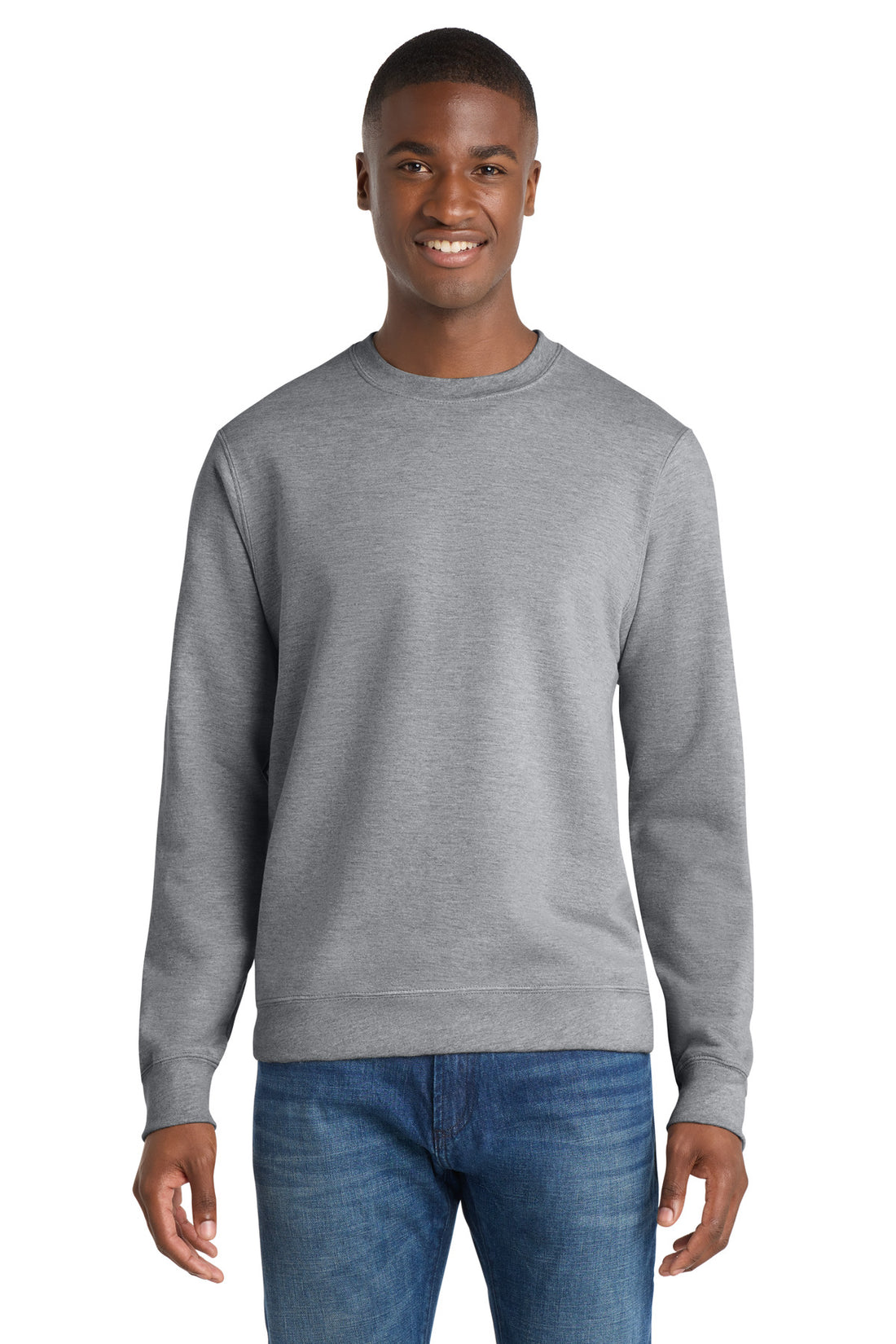 Port & Co® Fan Favorite Fleece Crewneck Sweatshirt. PC850 - Athletic Heather - 2XL