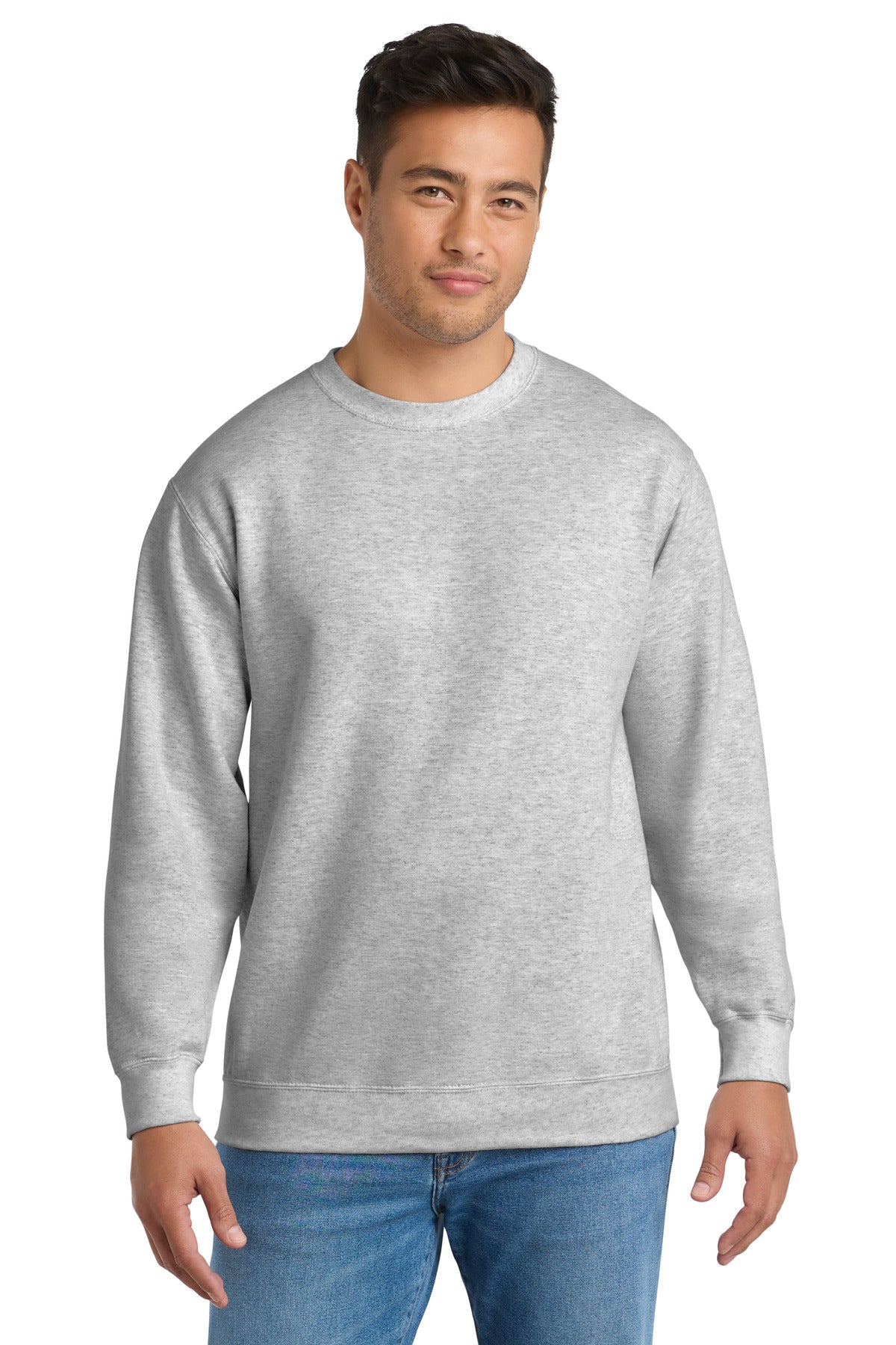 Port & Co® Essential Fleece Crewneck Sweatshirt.  PC90 - Ash - 2XL