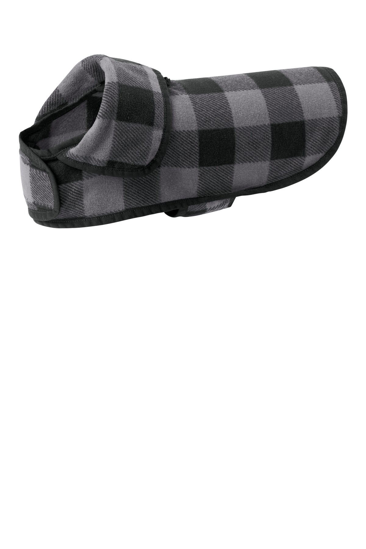 Port Authority® Pet Fleece Jacket PE100 - Grey/ Black Buffalo Check - L