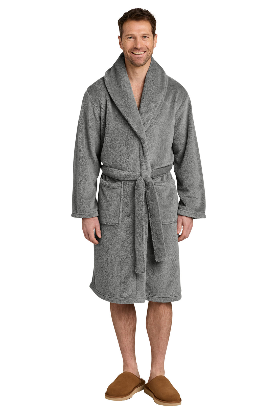 Port Authority® Dream Plush Robe R104 - Frost Grey - L/XL