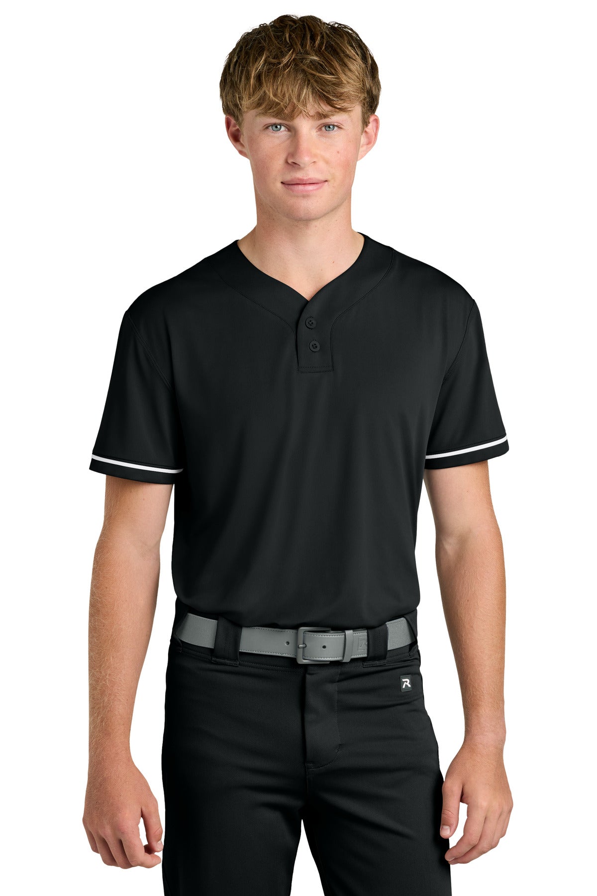 Richardson Select 2-Button Baseball Jersey RA7910 - Black - 2XL