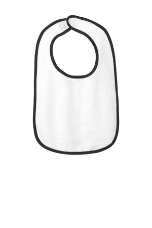 Rabbit Skins Infant Contrast Trim Terry Bib. RS1003