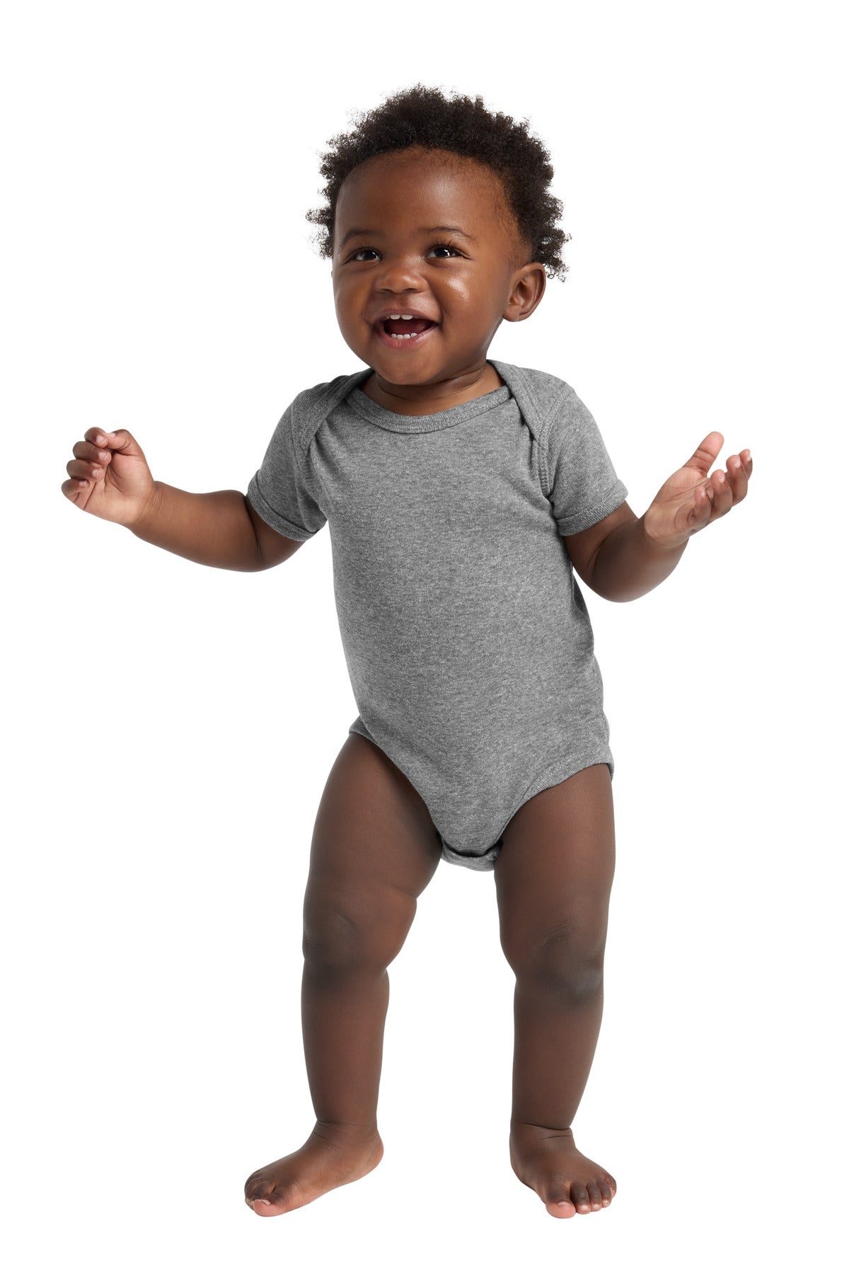 Rabbit Skins Infant Short Sleeve Baby Rib Bodysuit. RS4400