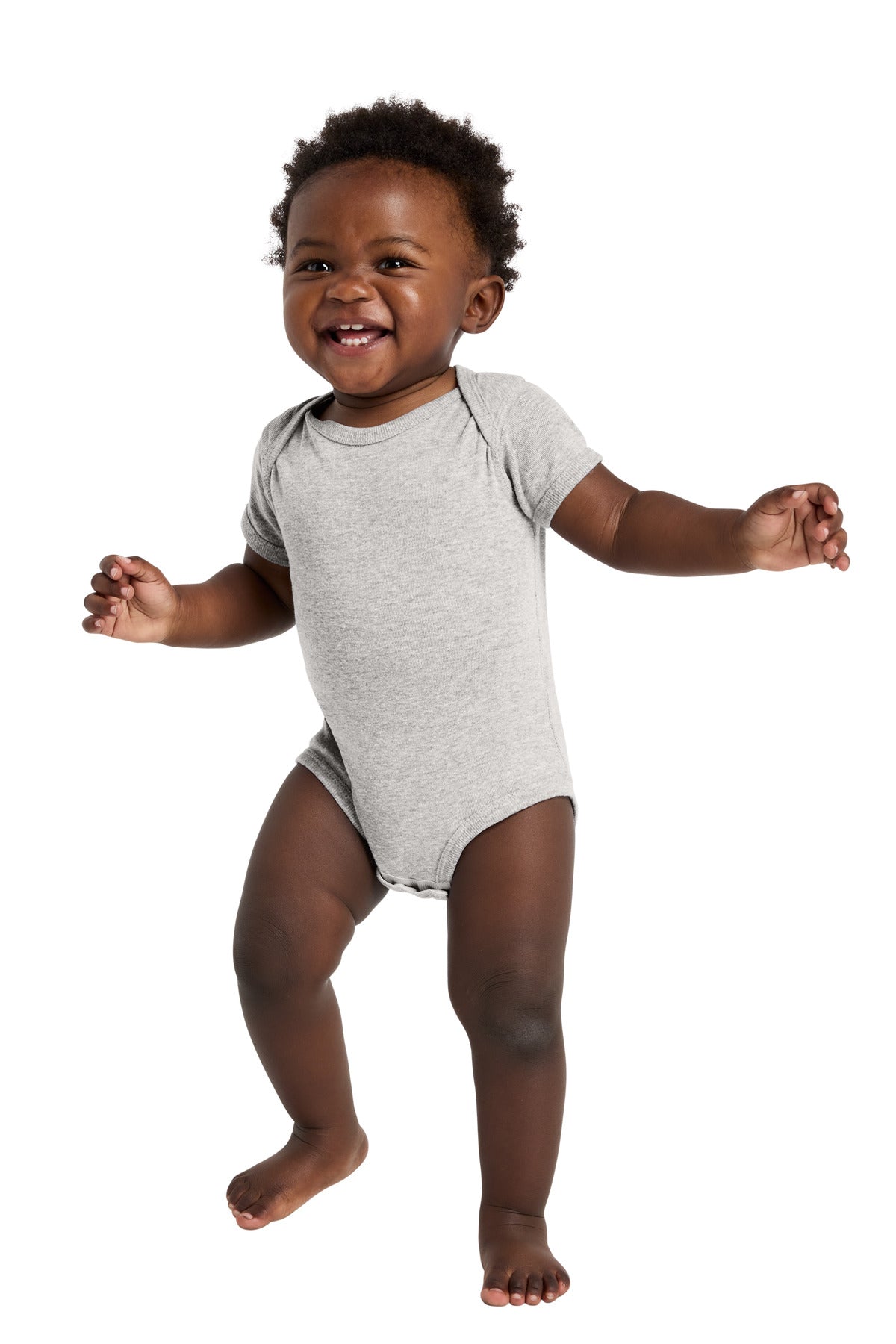 Rabbit Skins Infant Short Sleeve Baby Rib Bodysuit. RS4400