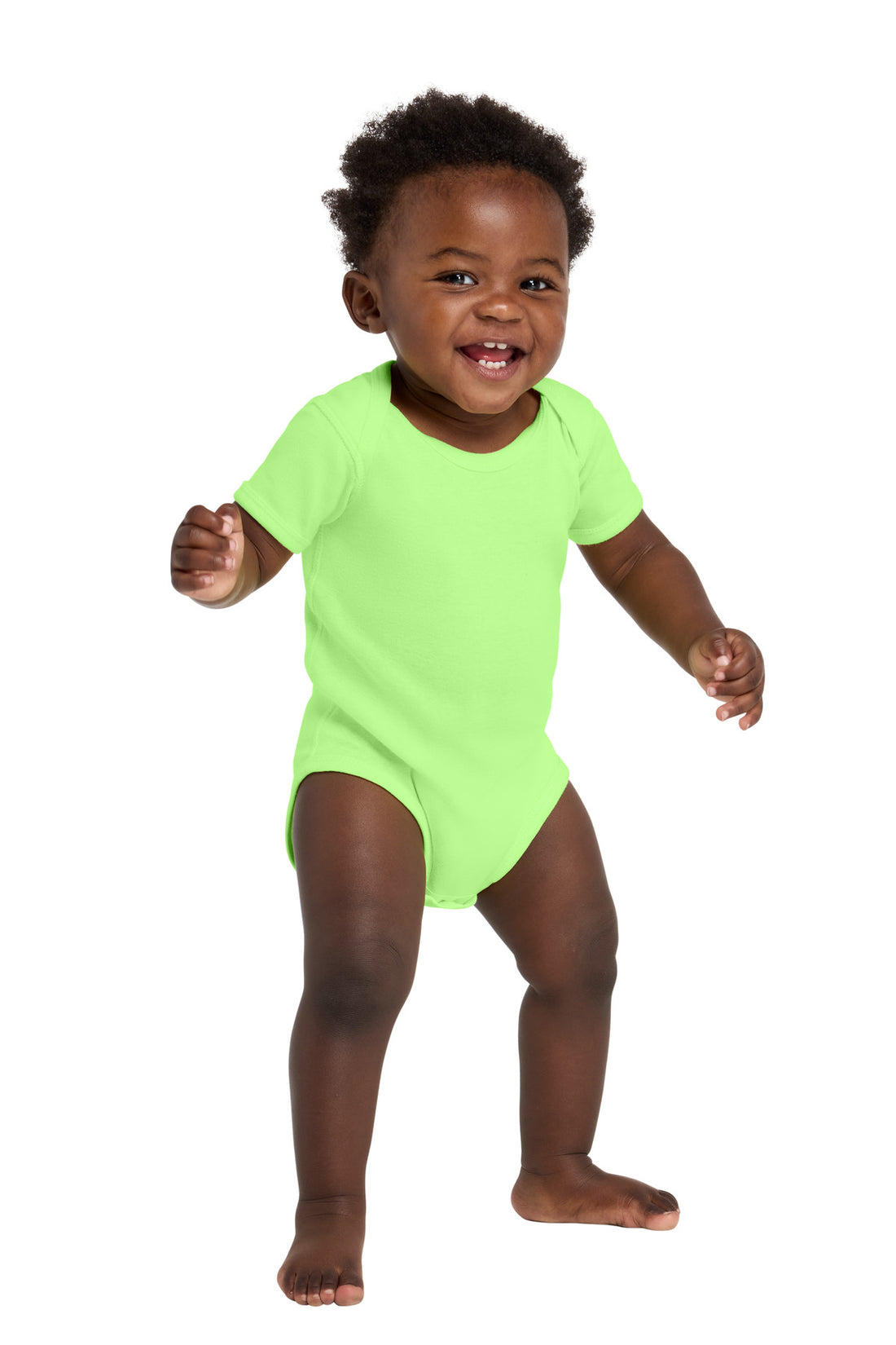 Rabbit Skins Infant Short Sleeve Baby Rib Bodysuit. RS4400