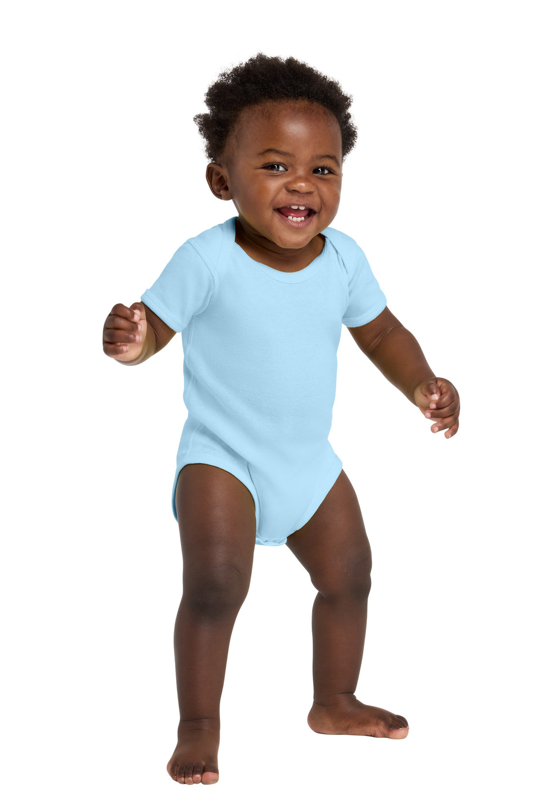 Rabbit Skins Infant Short Sleeve Baby Rib Bodysuit. RS4400