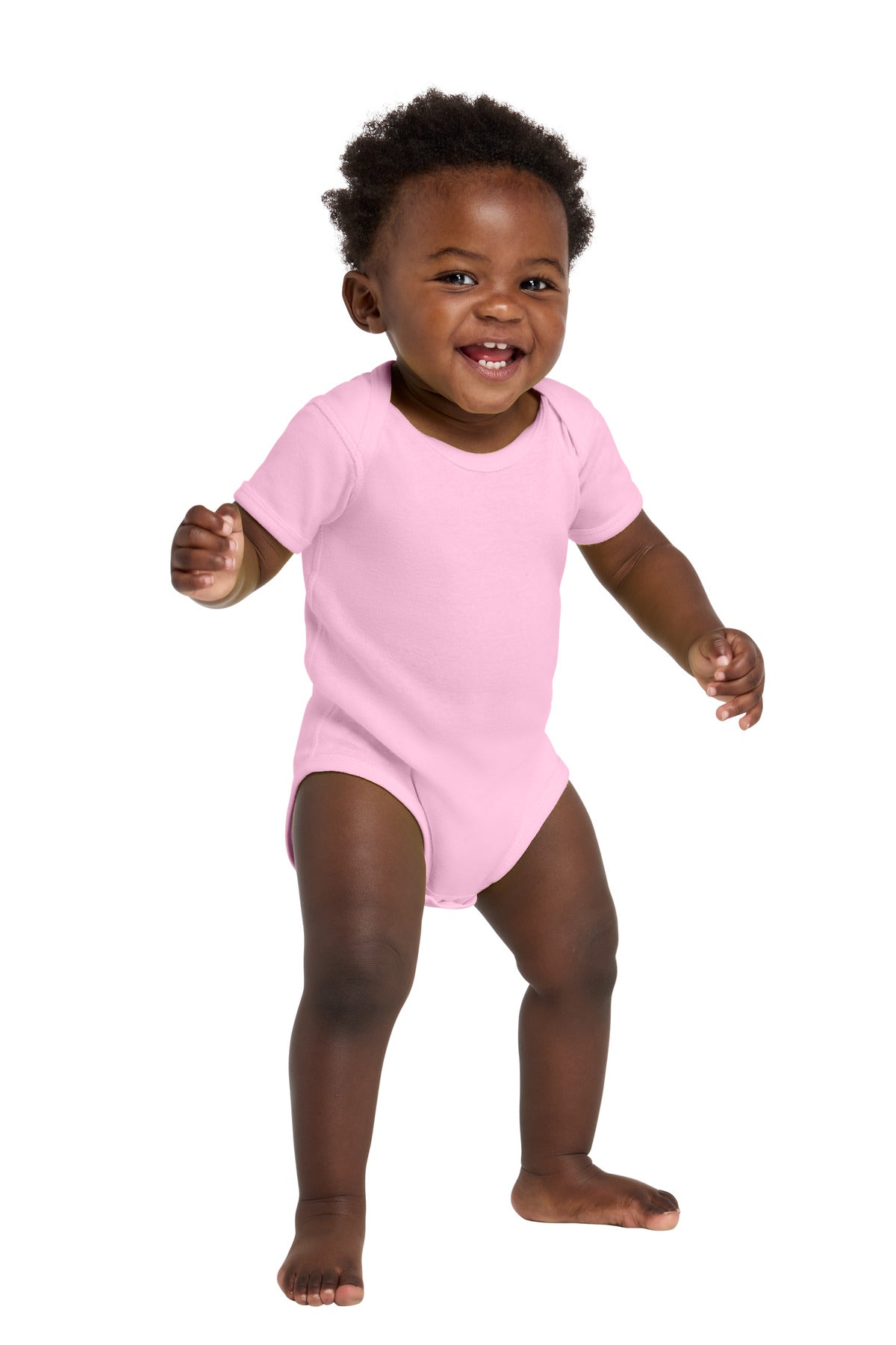 Rabbit Skins Infant Short Sleeve Baby Rib Bodysuit. RS4400