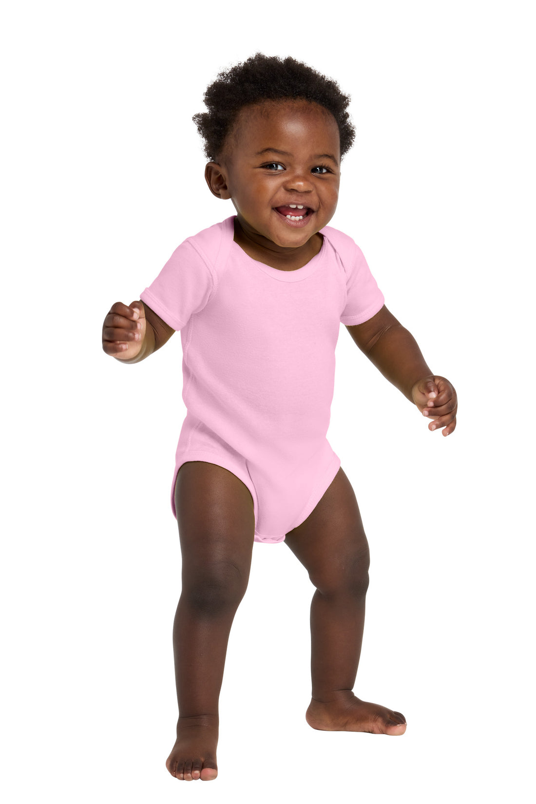 Rabbit Skins Infant Short Sleeve Baby Rib Bodysuit. RS4400