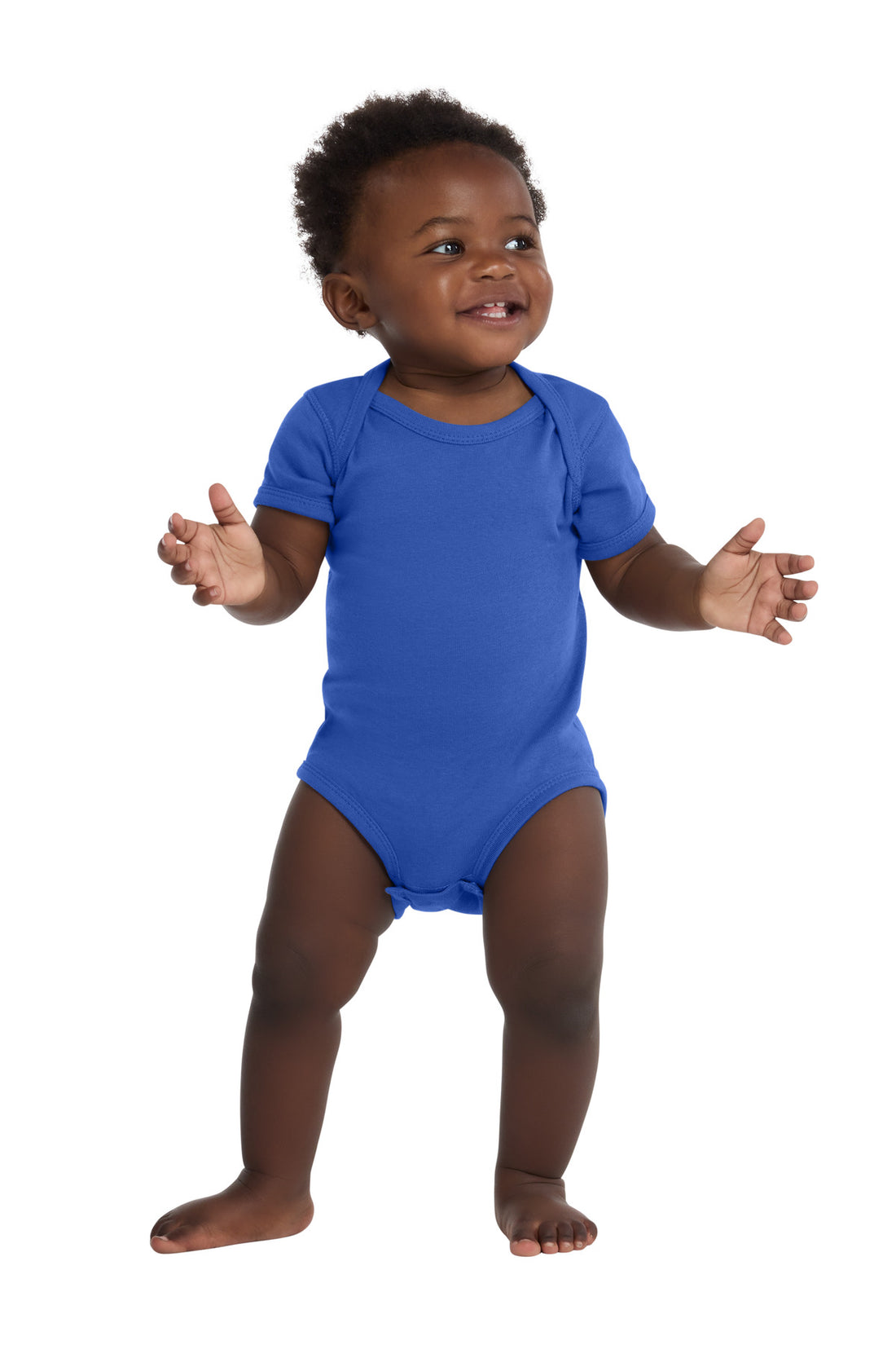 Rabbit Skins Infant Short Sleeve Baby Rib Bodysuit. RS4400